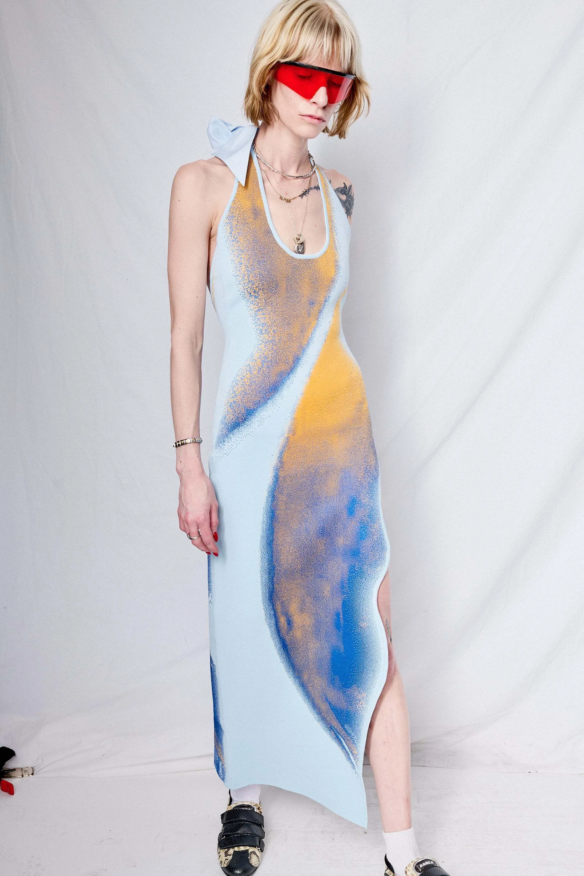 Noah Halterneck Maxi Dress - Size: m