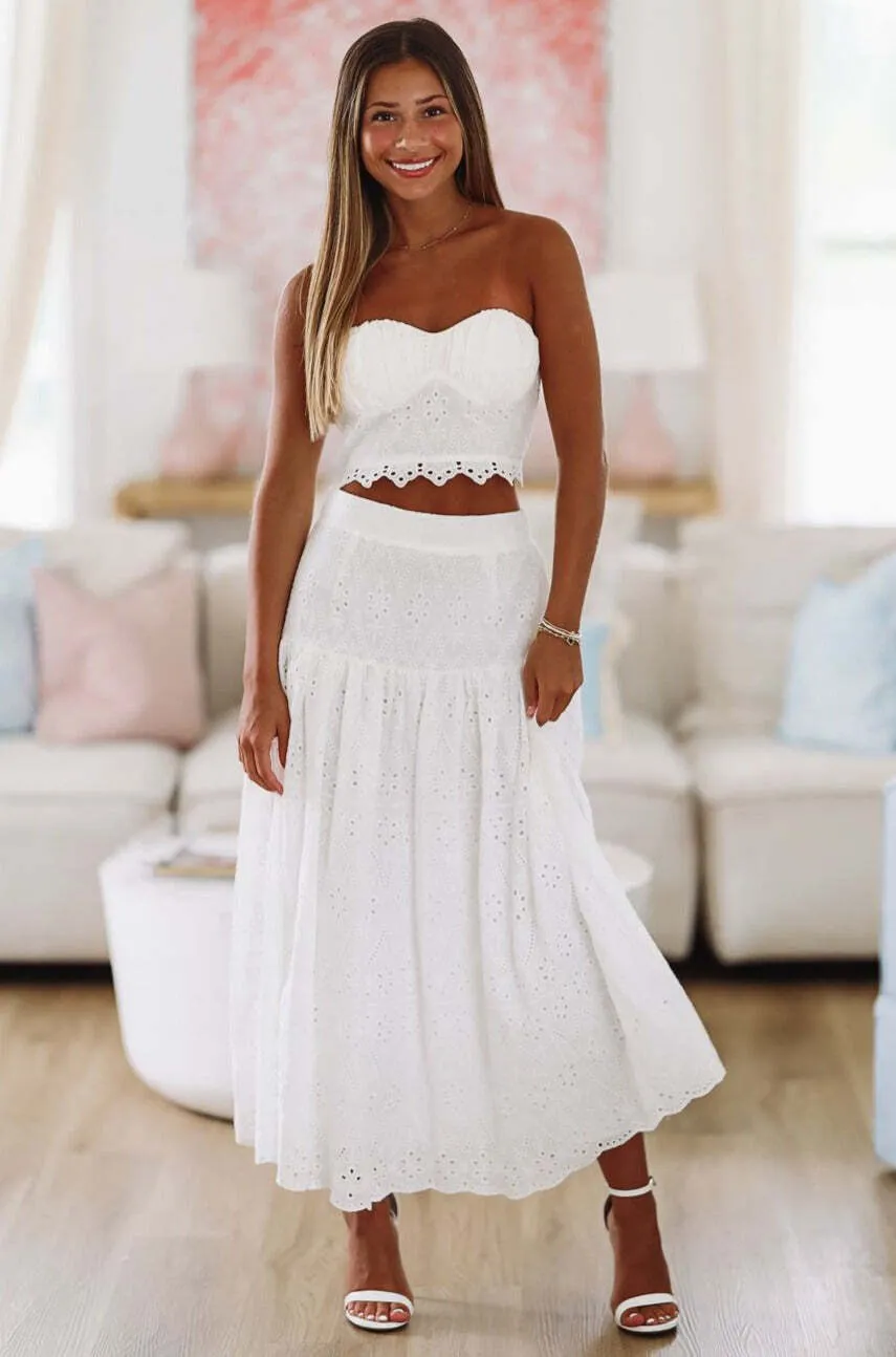 Cali Top & Skirt Set in Lace - Size: s