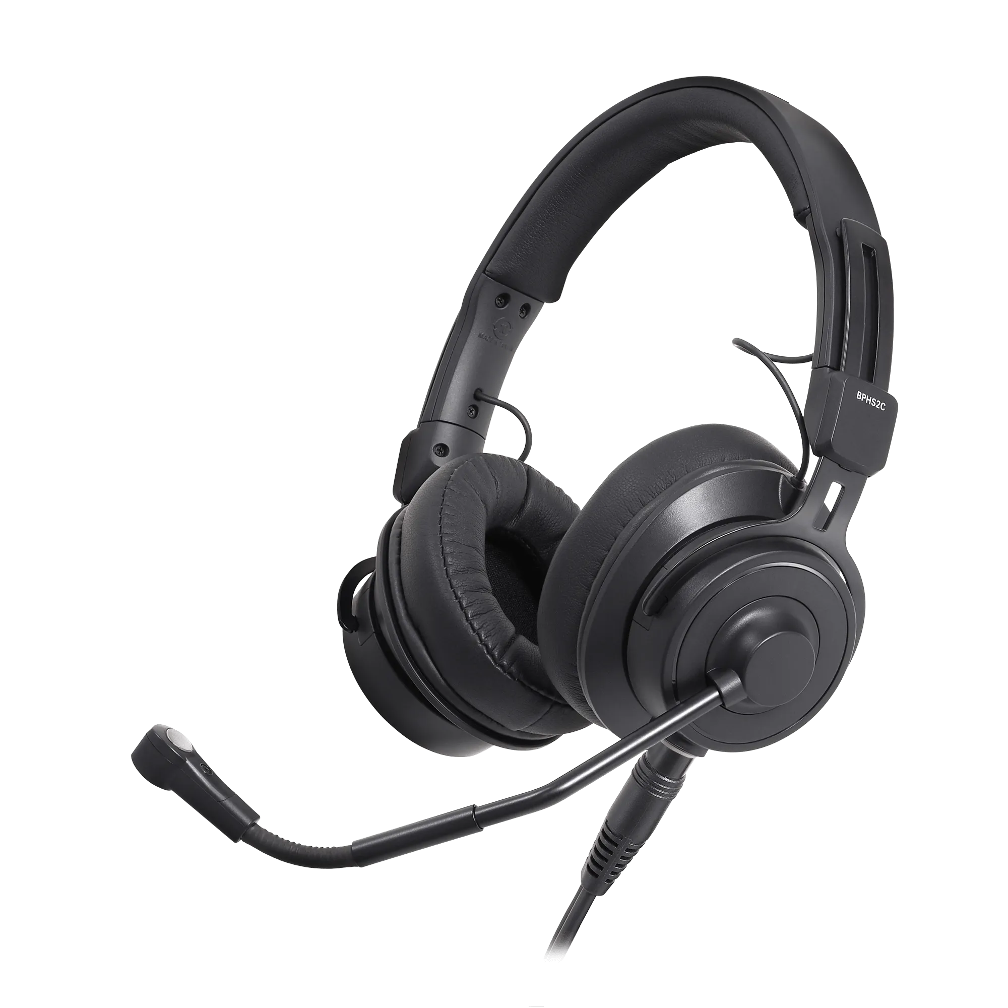BPHS2C - Dual Ear Broadcast Headset with Condenser Microphone Element