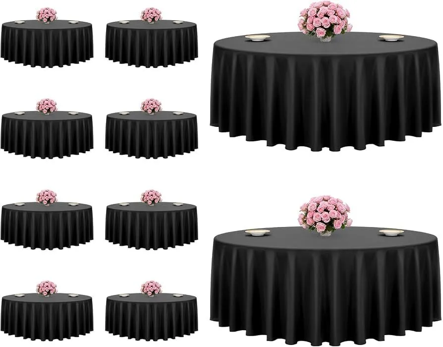  Round table covers (black)
