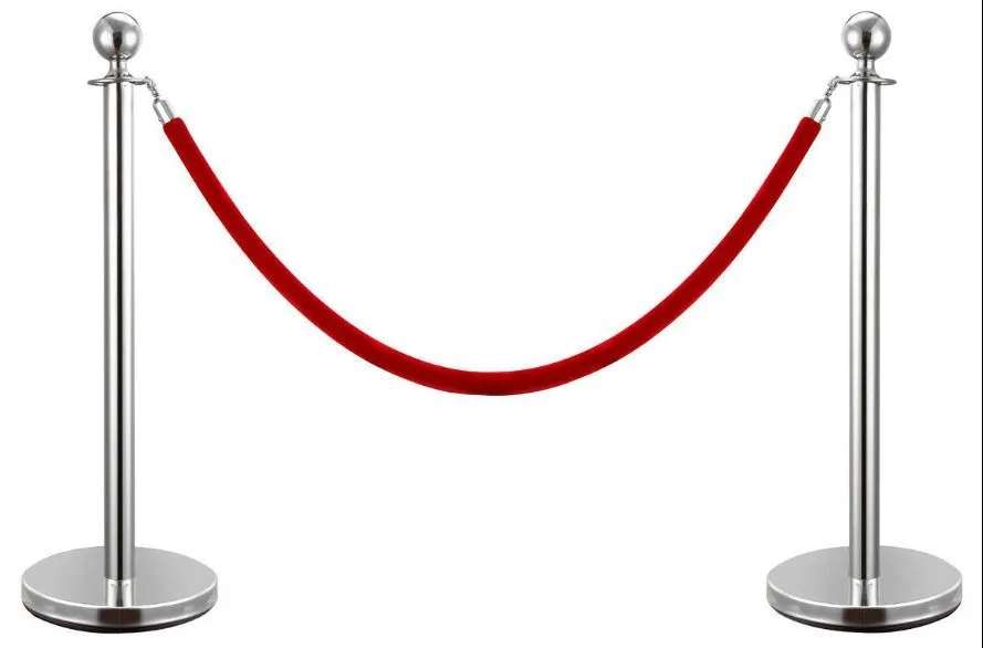 red velvet roped stanchions 