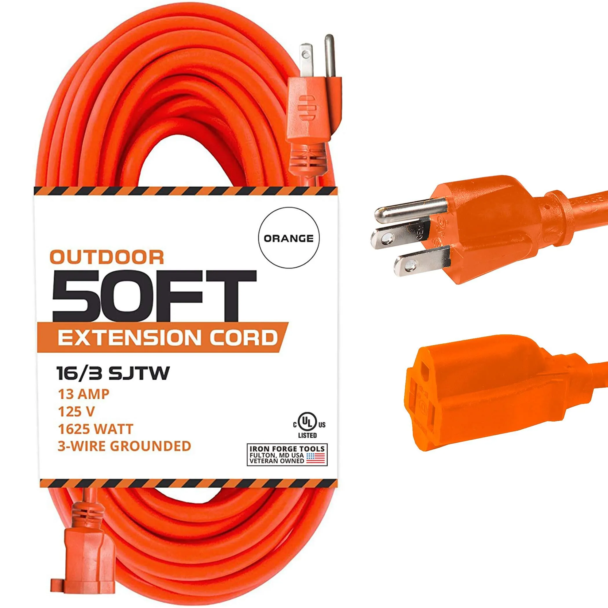 Orange Extension Cord, 50 feet 