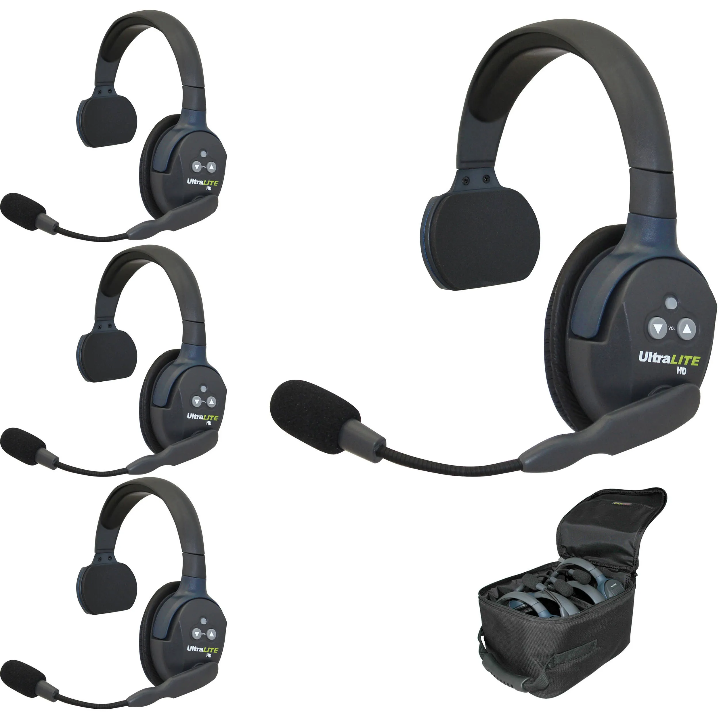 Eartec UL4S UltraLITE 4-Person Headset System with Batteries, Charger & Case (Single) 