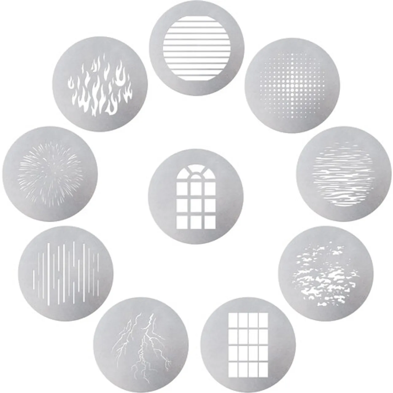 Spotlight Gobo Kit 50pcs