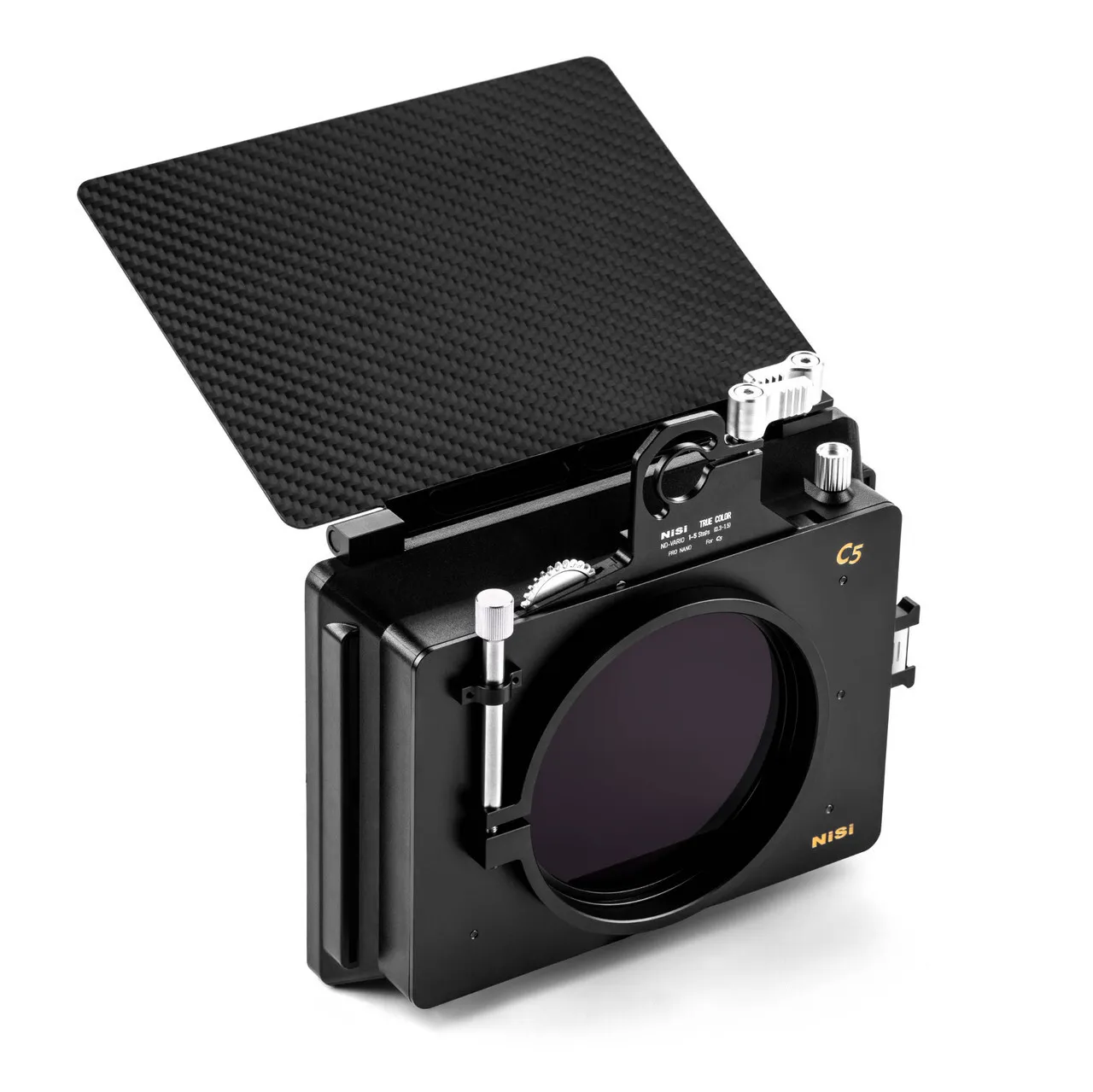  NiSi Cinema C5 Matte Box - Cinema Kit (Matte Box, VND 1-5 Stops, Rotating PL, 4 Stop ND, Black Mist 1/8, Adaptors and Pouch)
