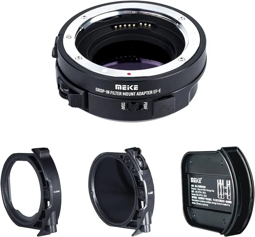 Sony Mount Adapter EF-E with Variable ND (ND3-ND500)