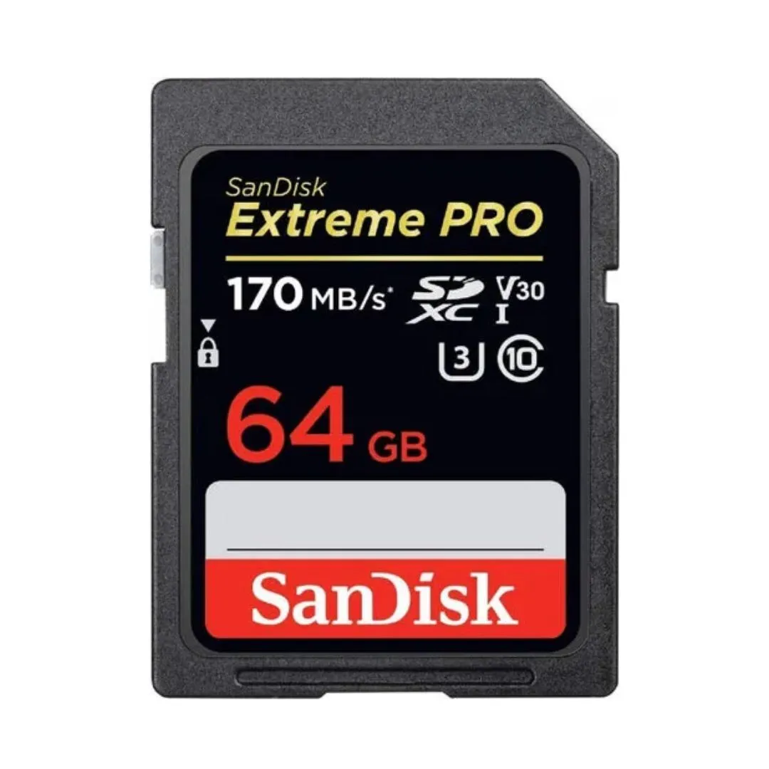 Sandisk Extreme Pro SD 64gb V30