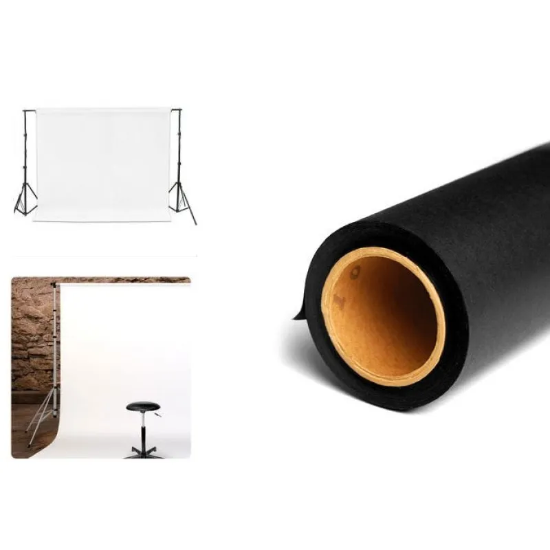 Seamless background paper roll 2.7m Wide - Black