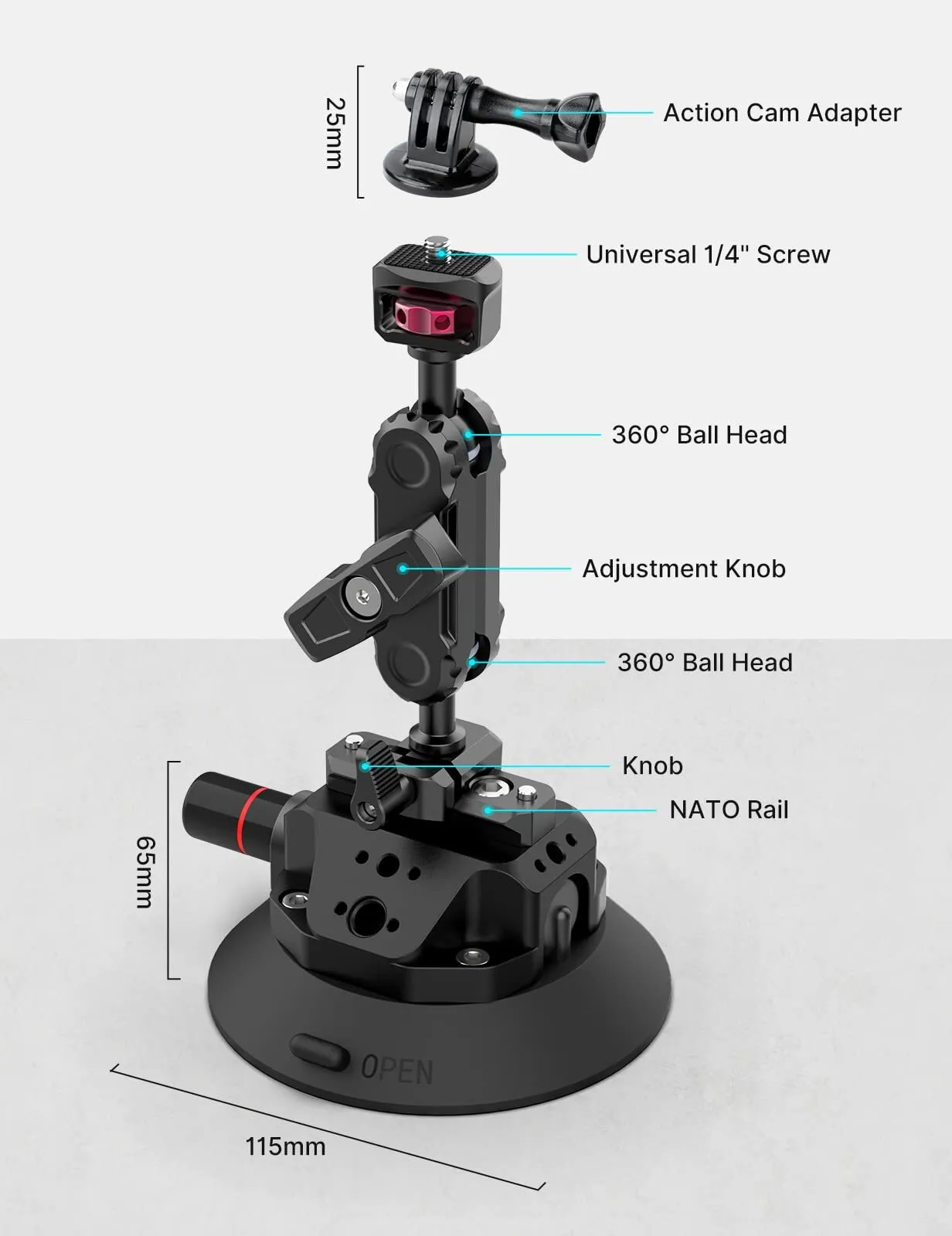 Ulanzi SC-02 Vacuum Suction Cup (4.5in)