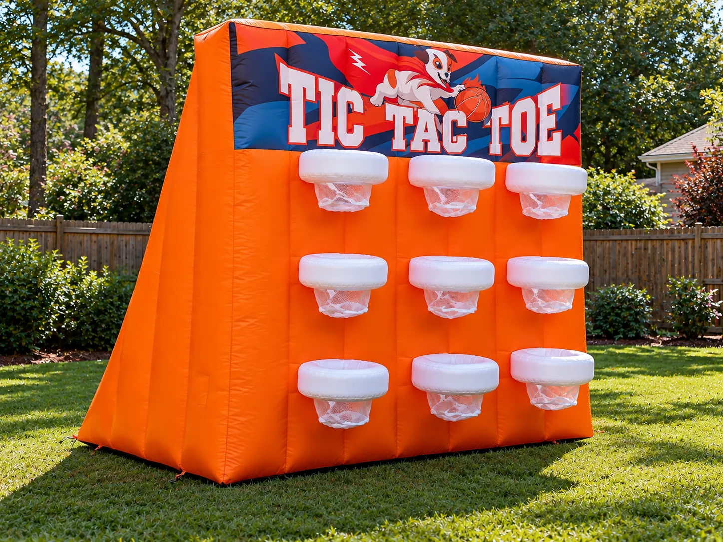 Inflatable Basketball Tic Tac Toe