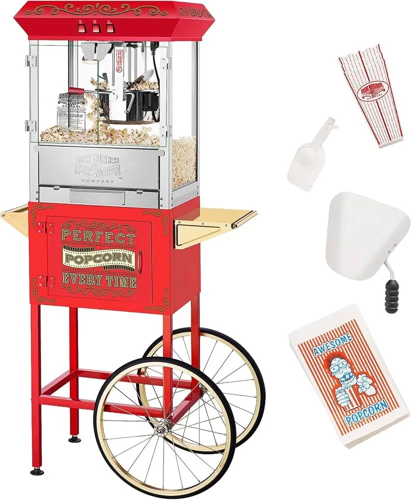 10oz Popcorn Machine with Cart