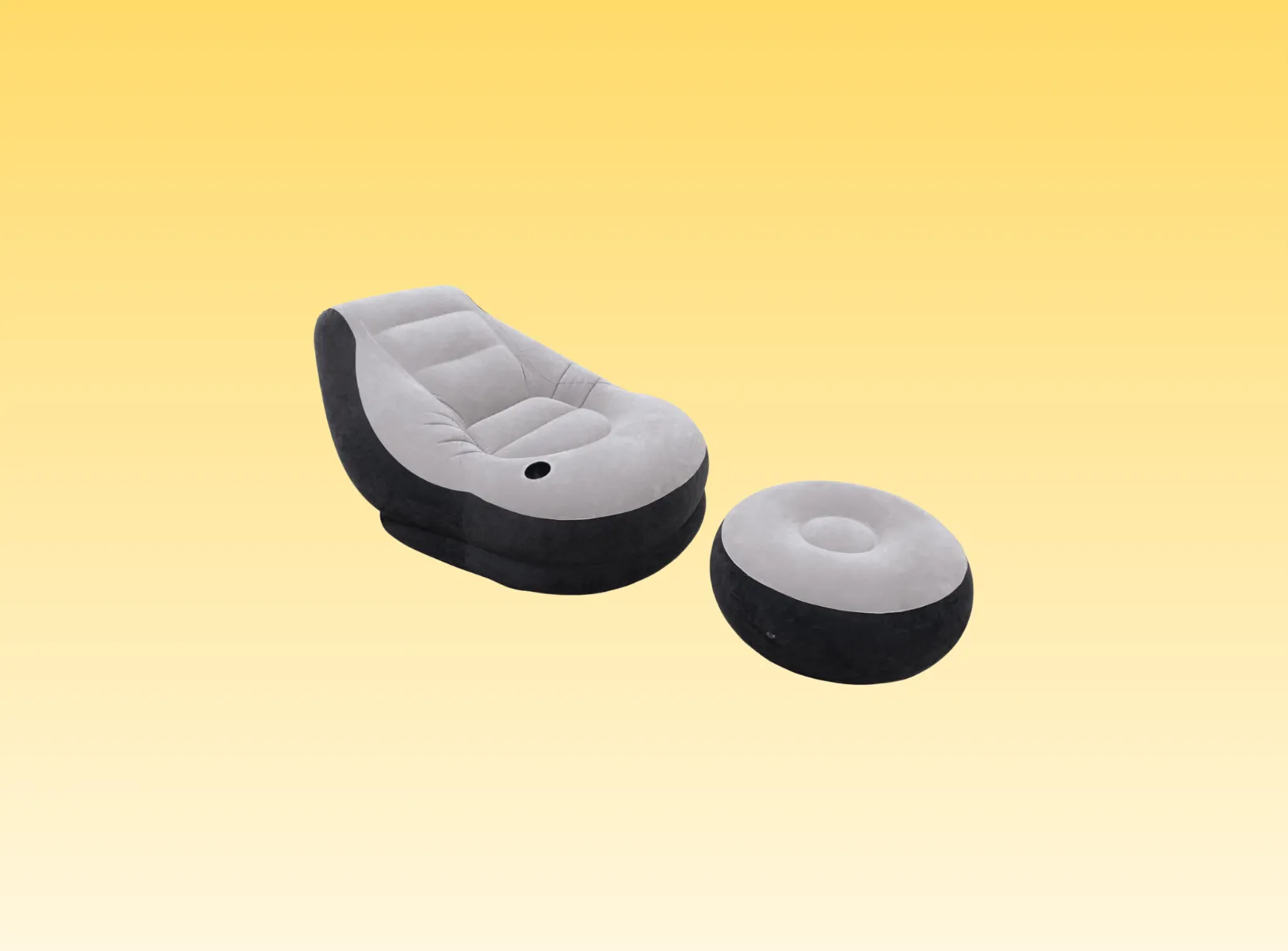 Inflatable Lounge Chair with Ottoman