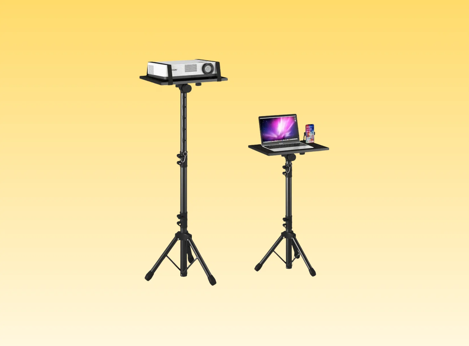 Projector Stand Rental – Adjustable Tripod (23.5”–46.5”)