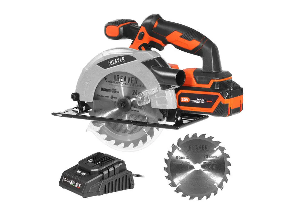 6 1/2" 20V Circular Saw LITTLE BEAVER 4ah battery
