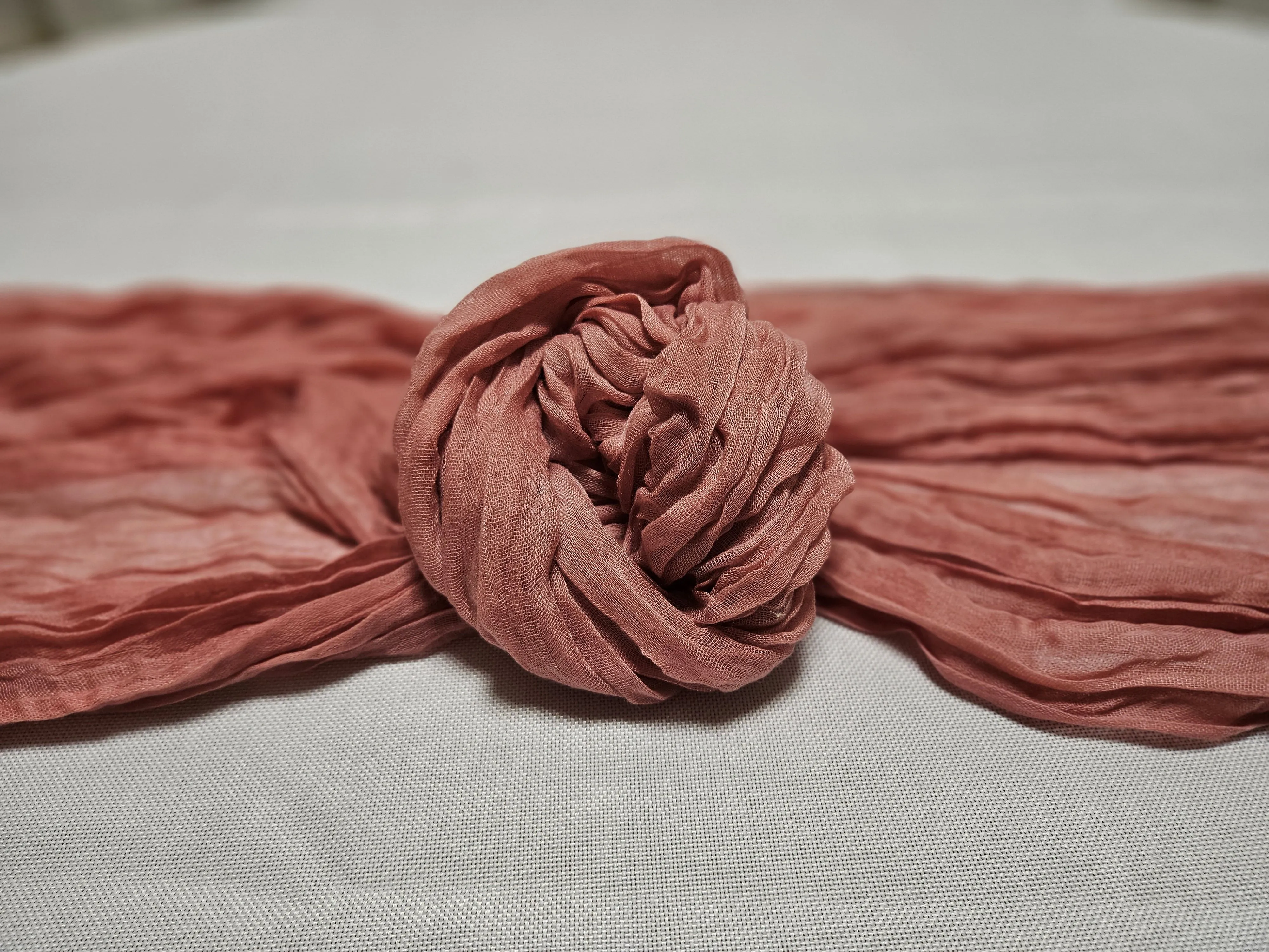 Cheesecloth Runner - 10ft - Blush 