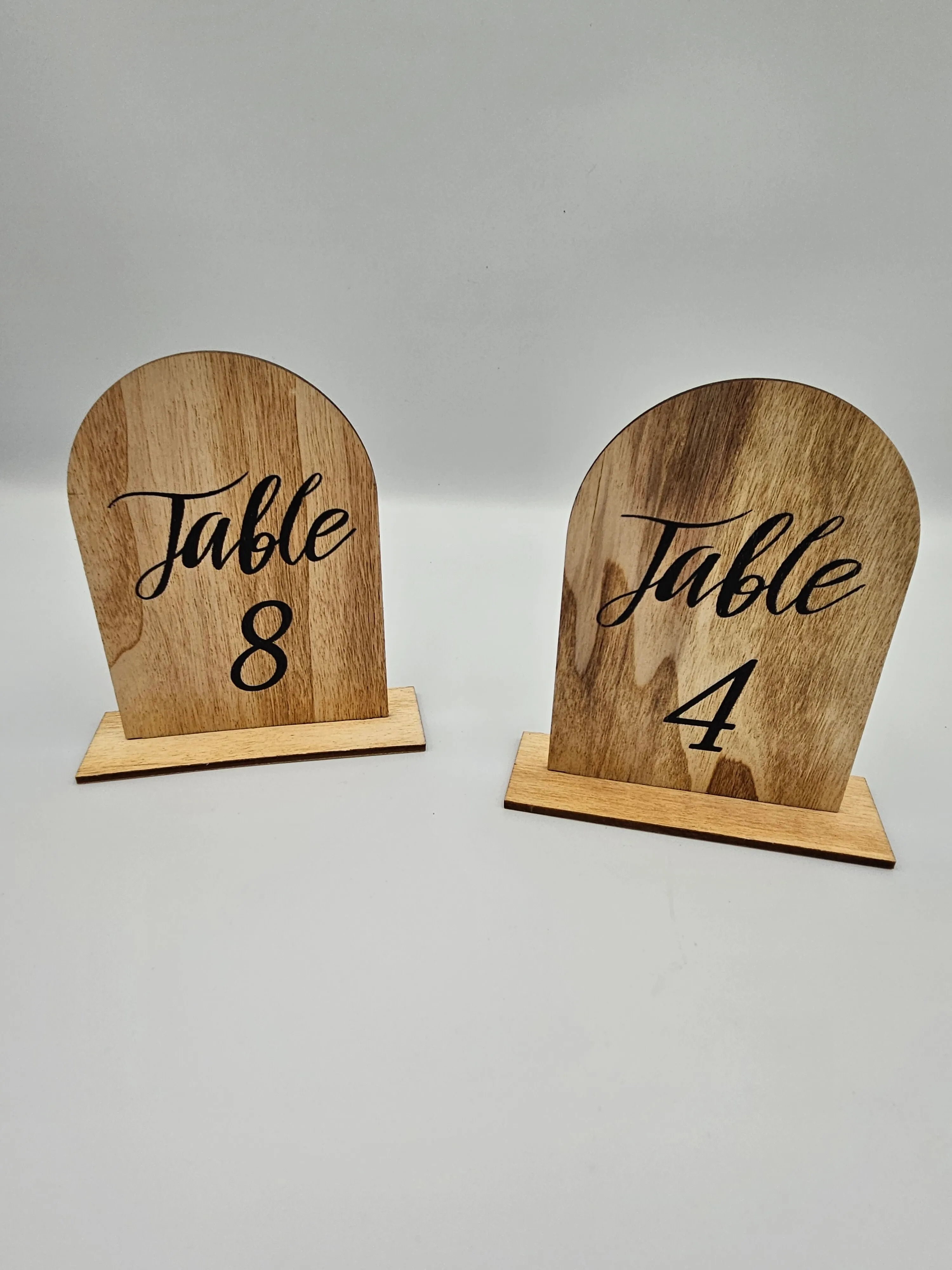 Wood Table Numbers - 1-20