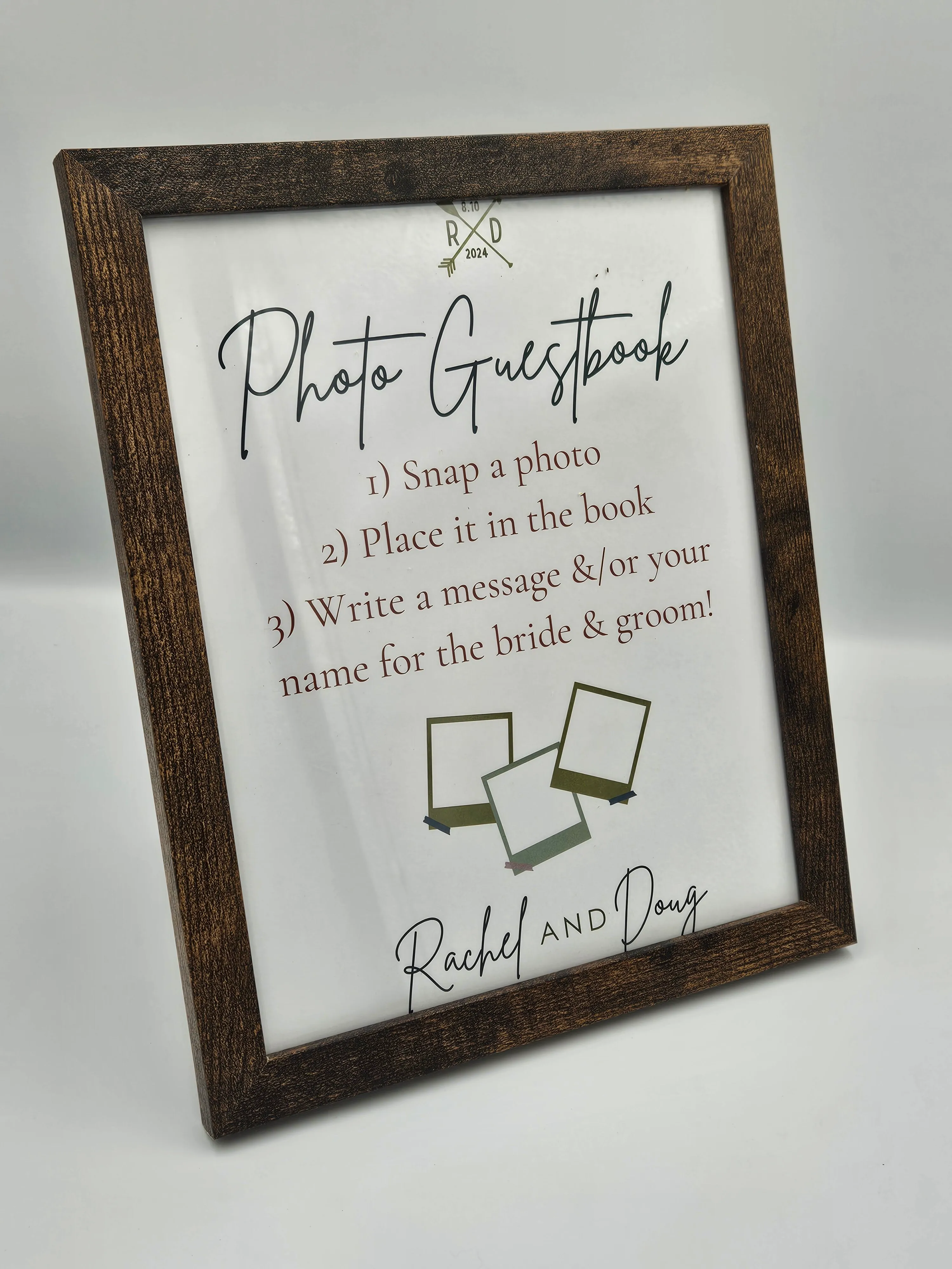 Wood Frame Signs - 8x10