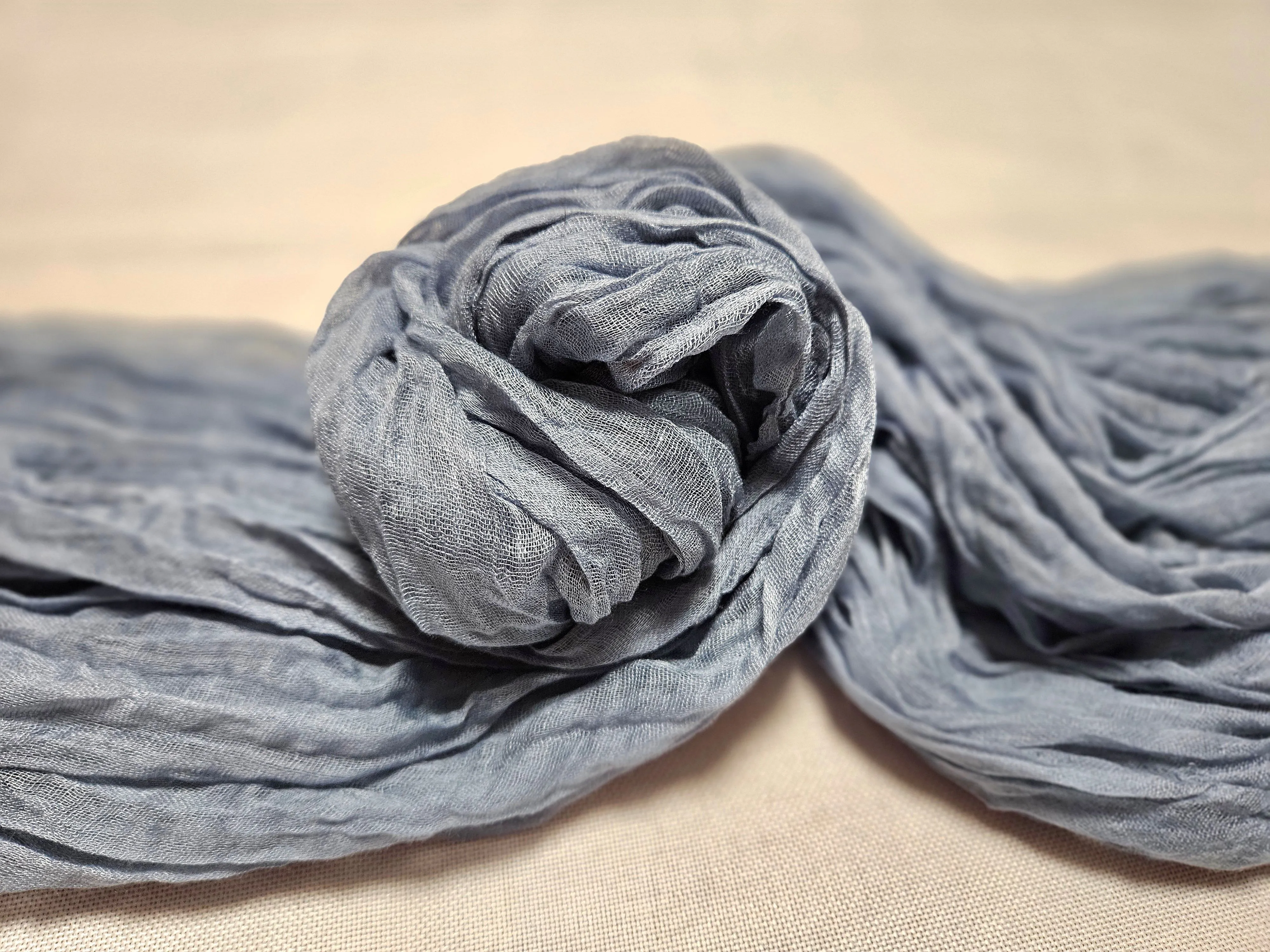 Cheesecloth Runner - 10ft - Dusty Blue