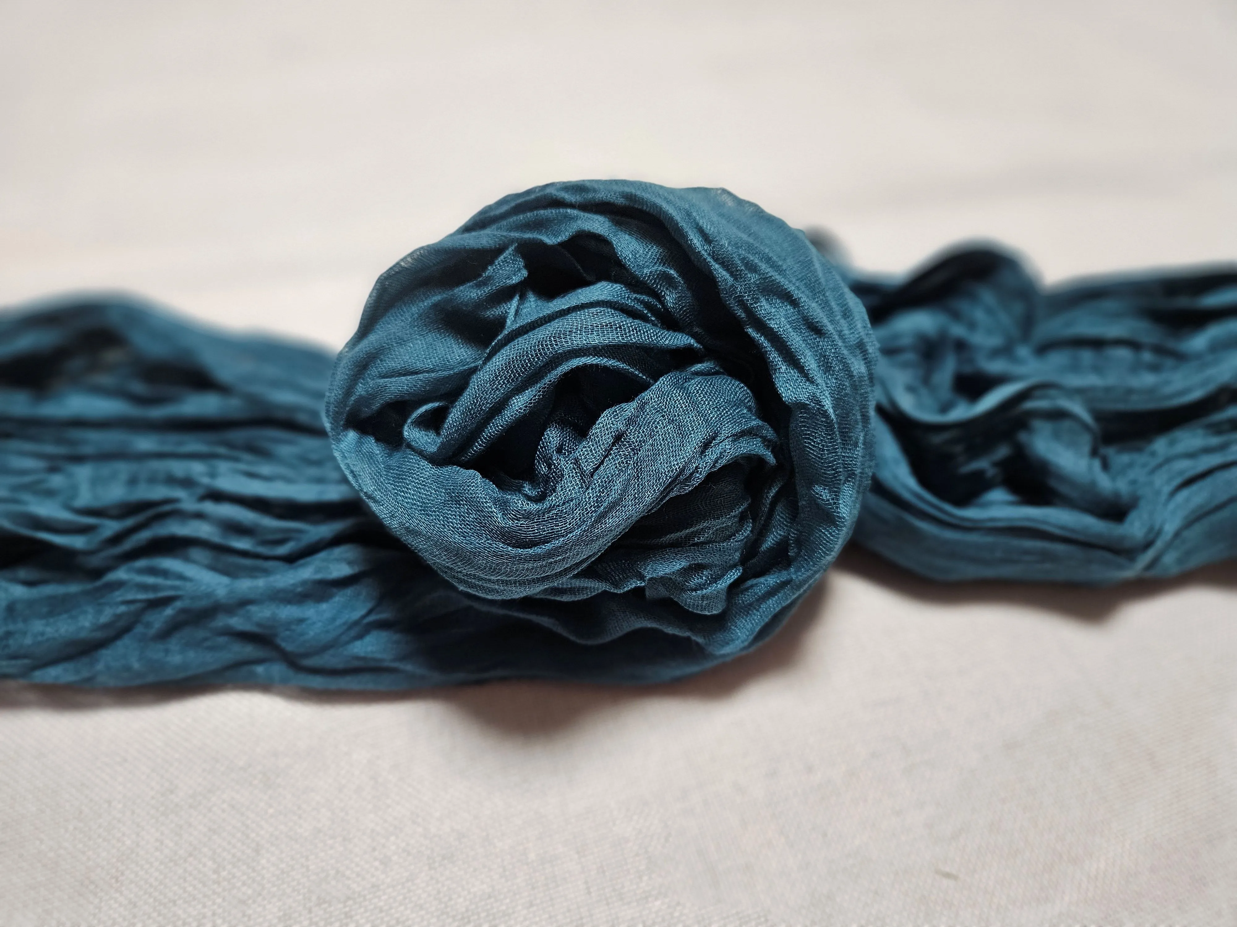 Cheesecloth Runner - 10ft - Peacock Blue/Teal
