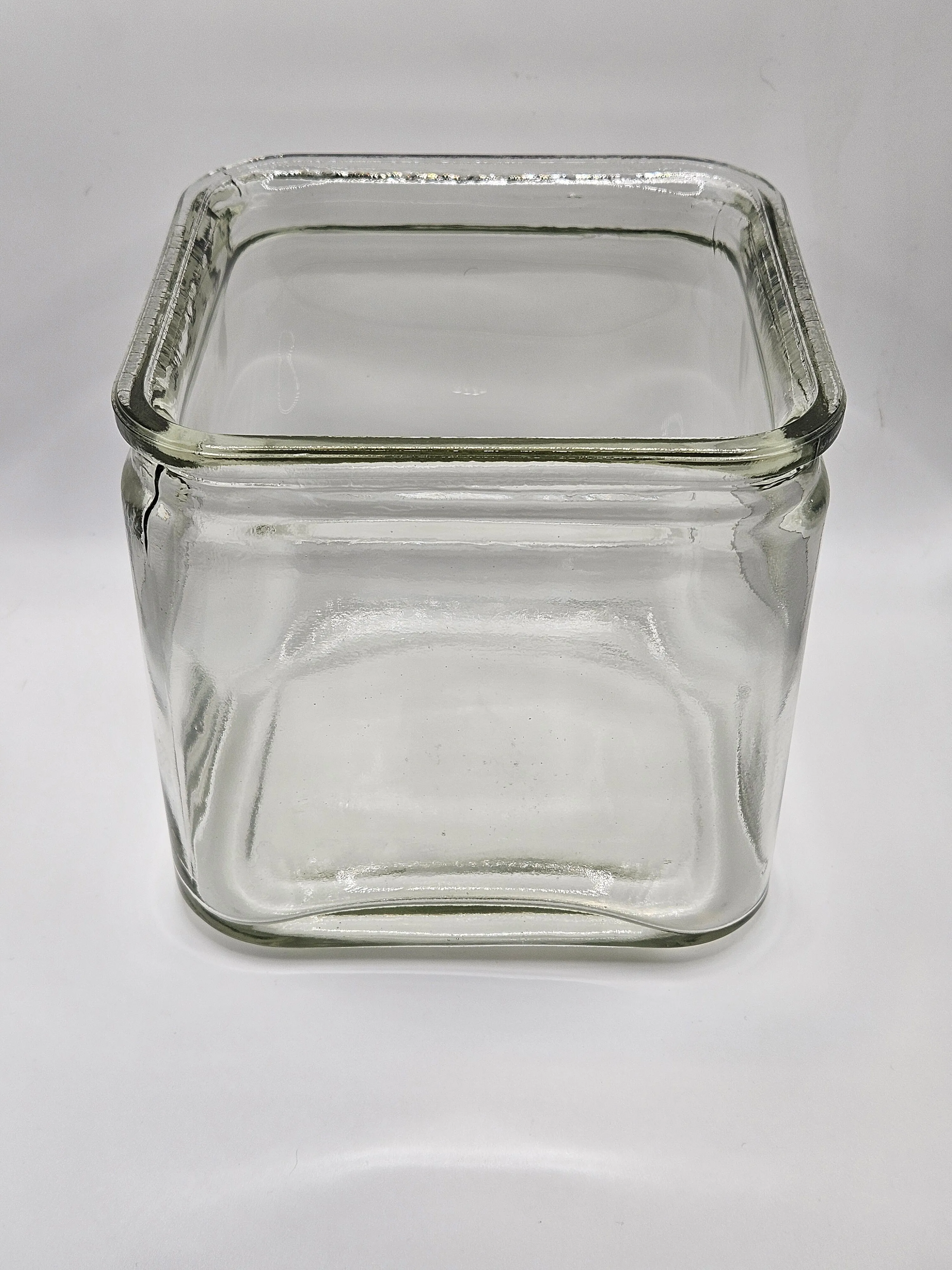 Square Glass Vase - Clear