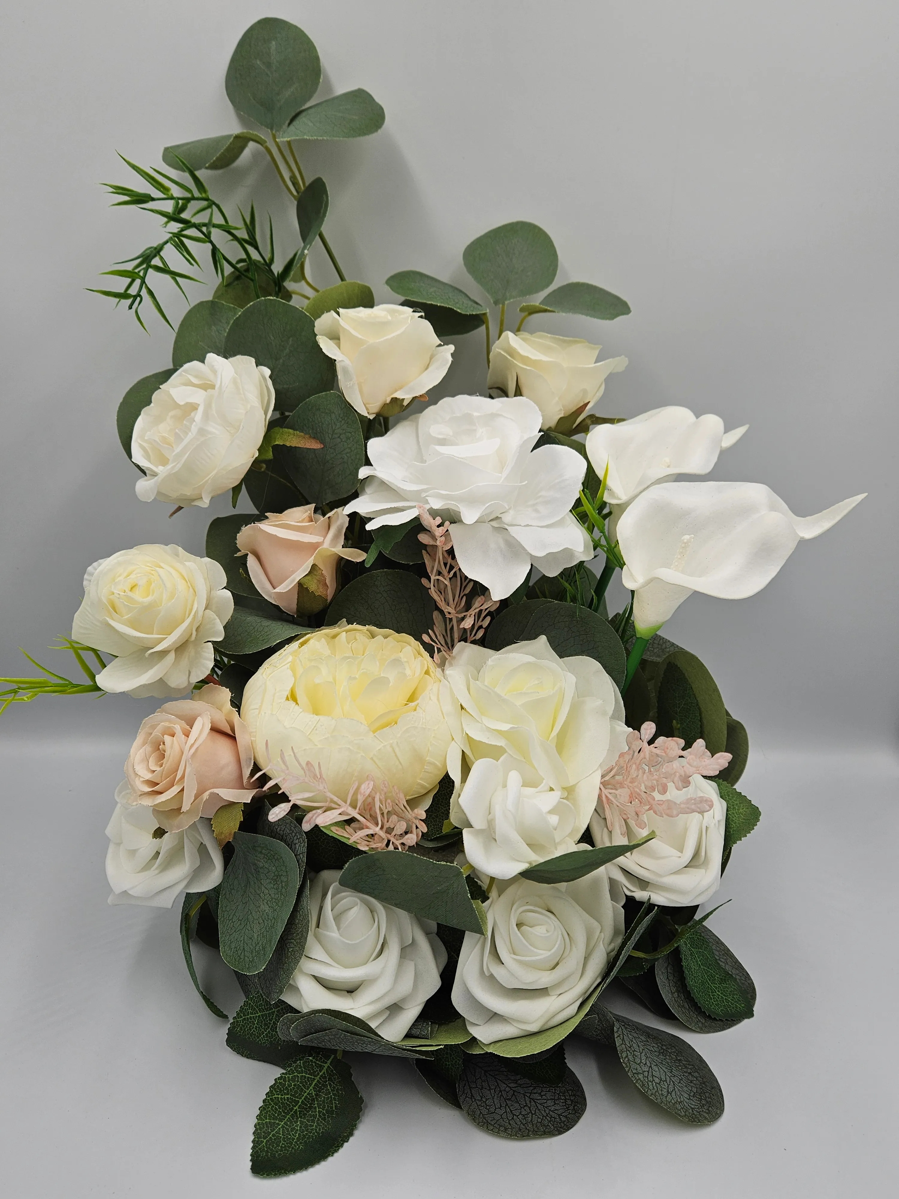 One Sided Floral Arrangement - 17.7in