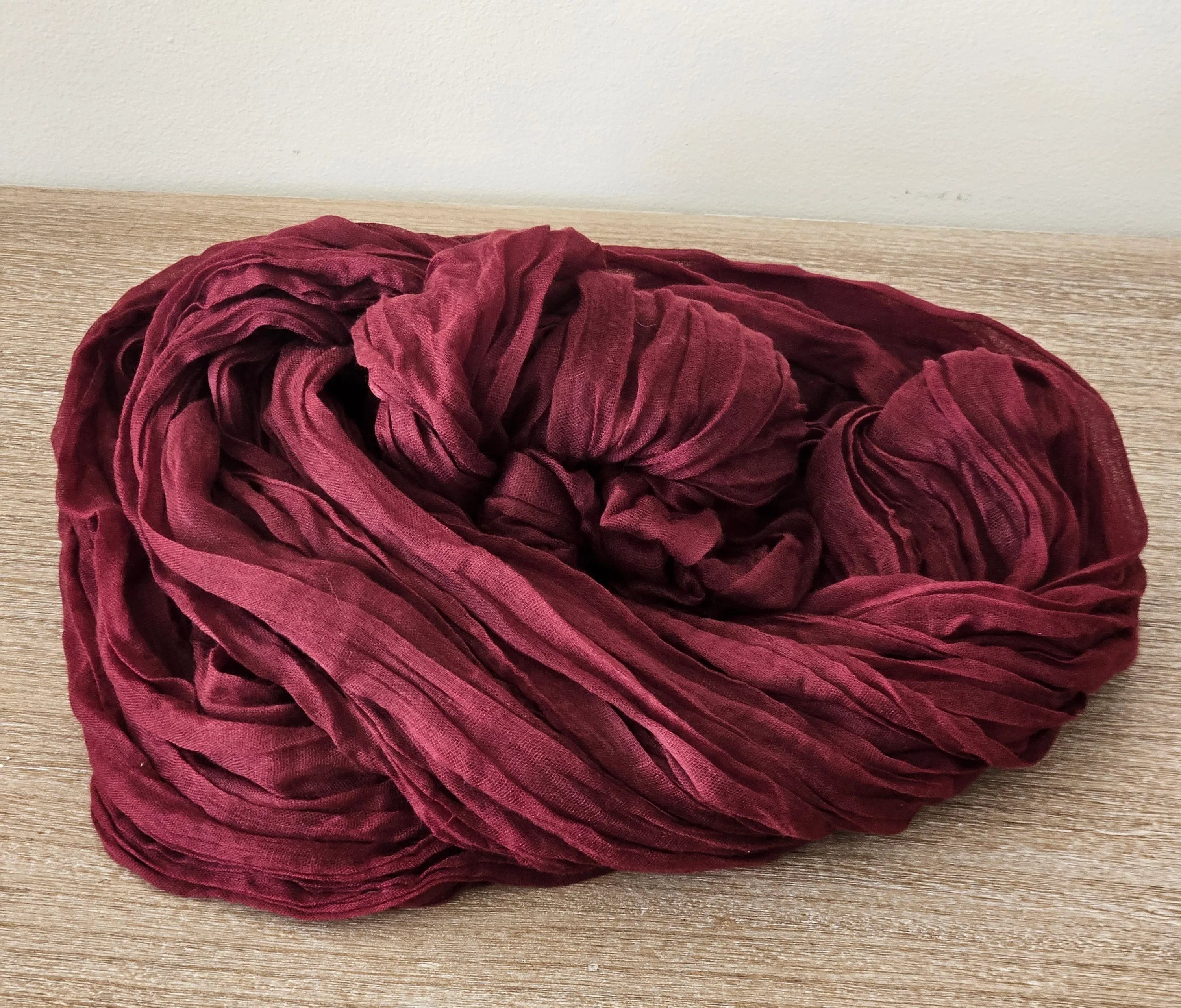 Cheesecloth Runner - 10ft - Burgandy