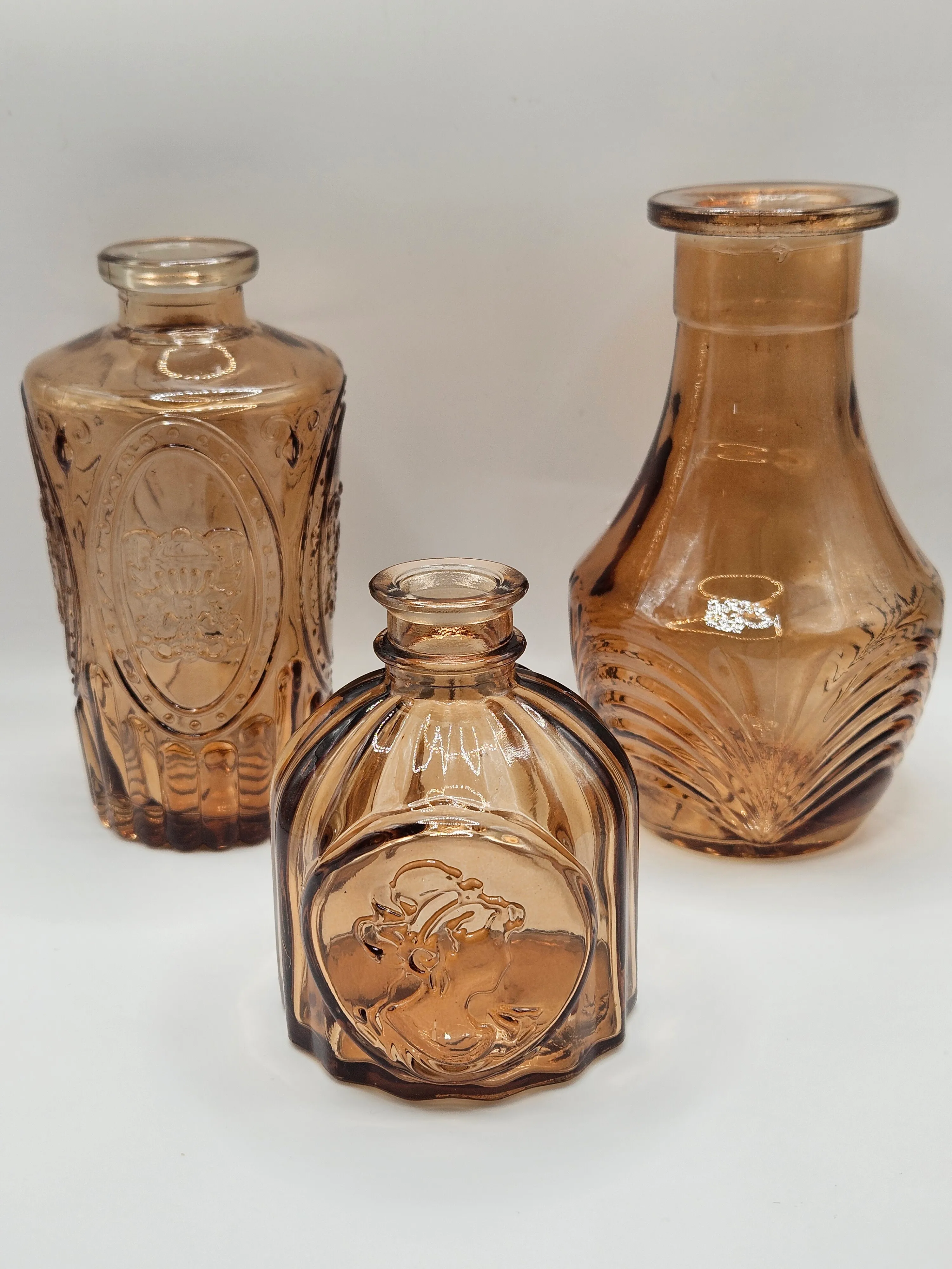 Bud Vases - Various Designs/Sizes - Amber