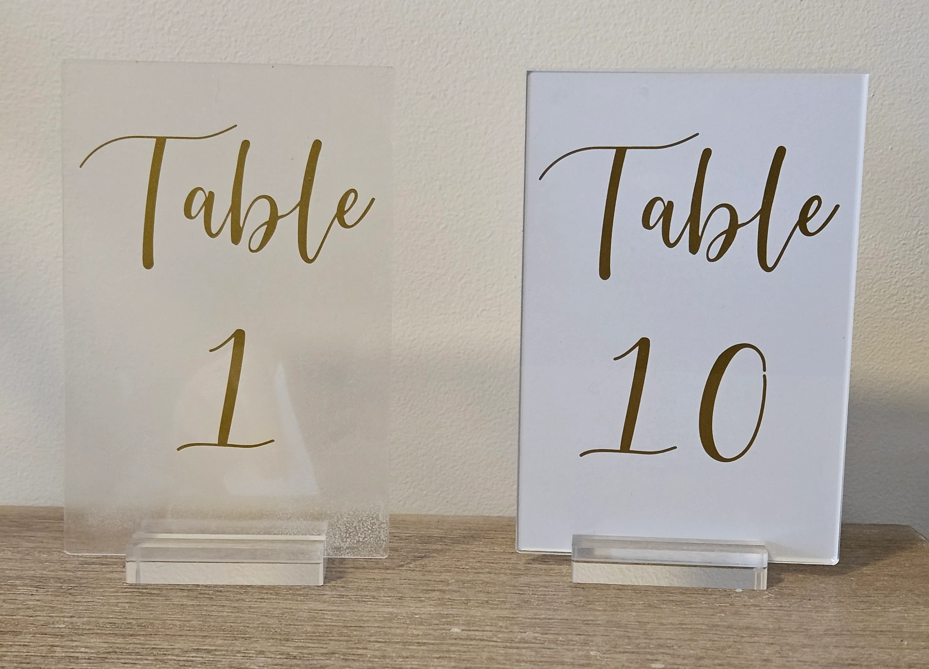Table Number - 1 - 10