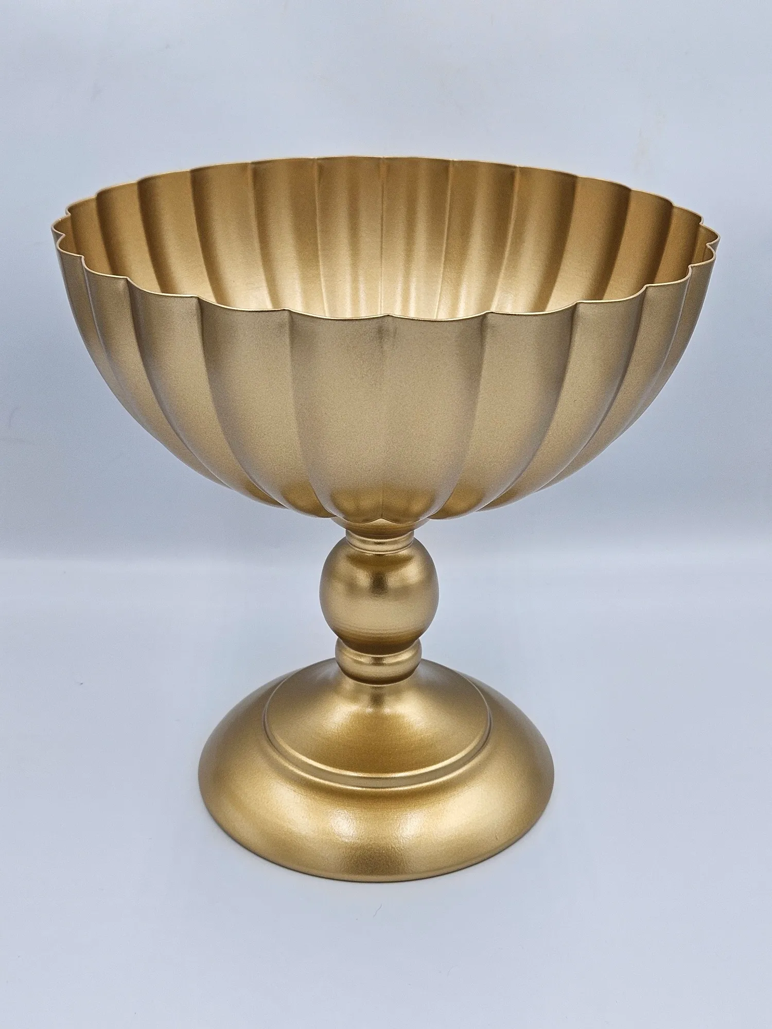 Pedestal Vase - Gold - 8in x 8in