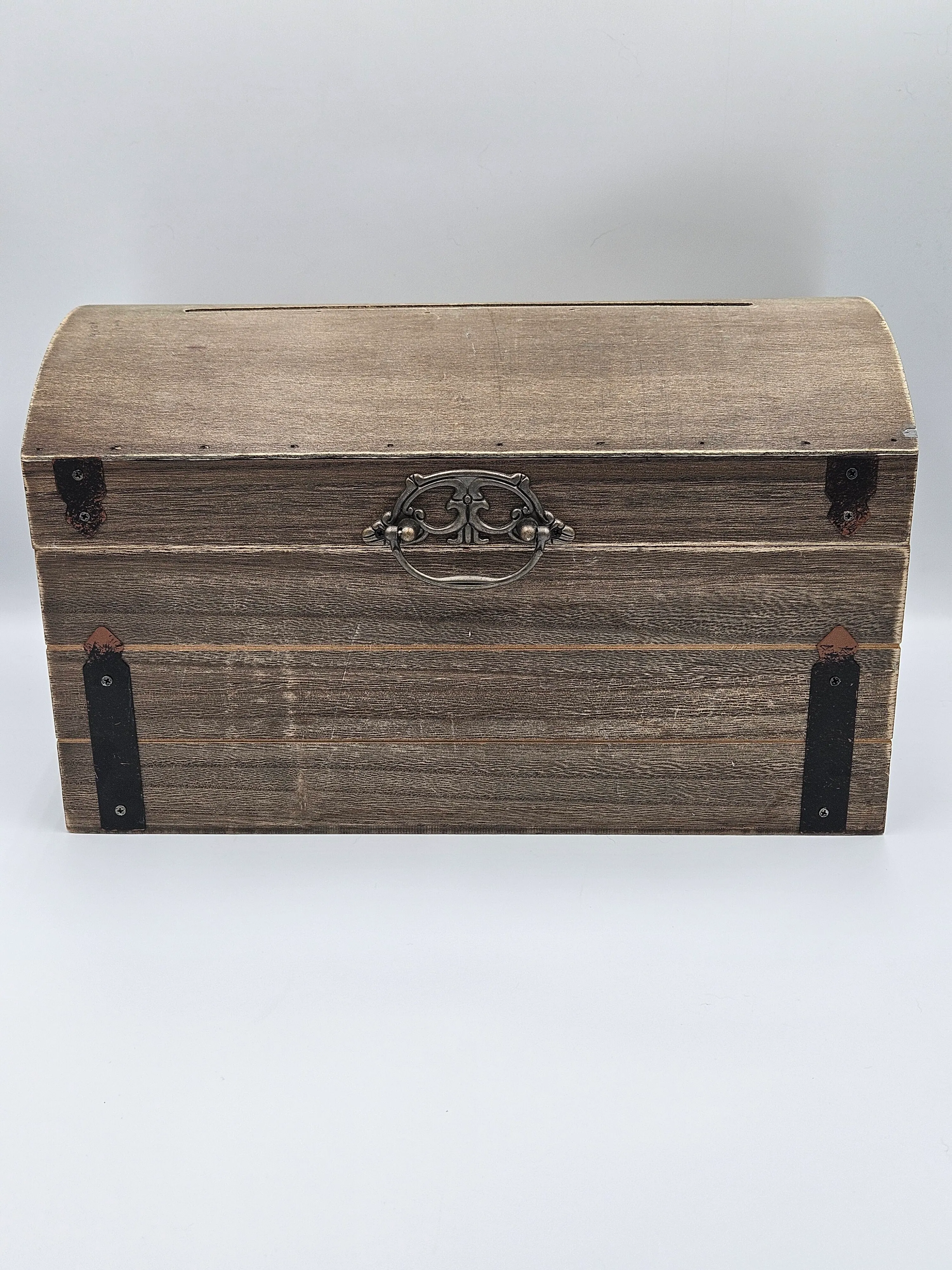 Wood Chest Card Box 