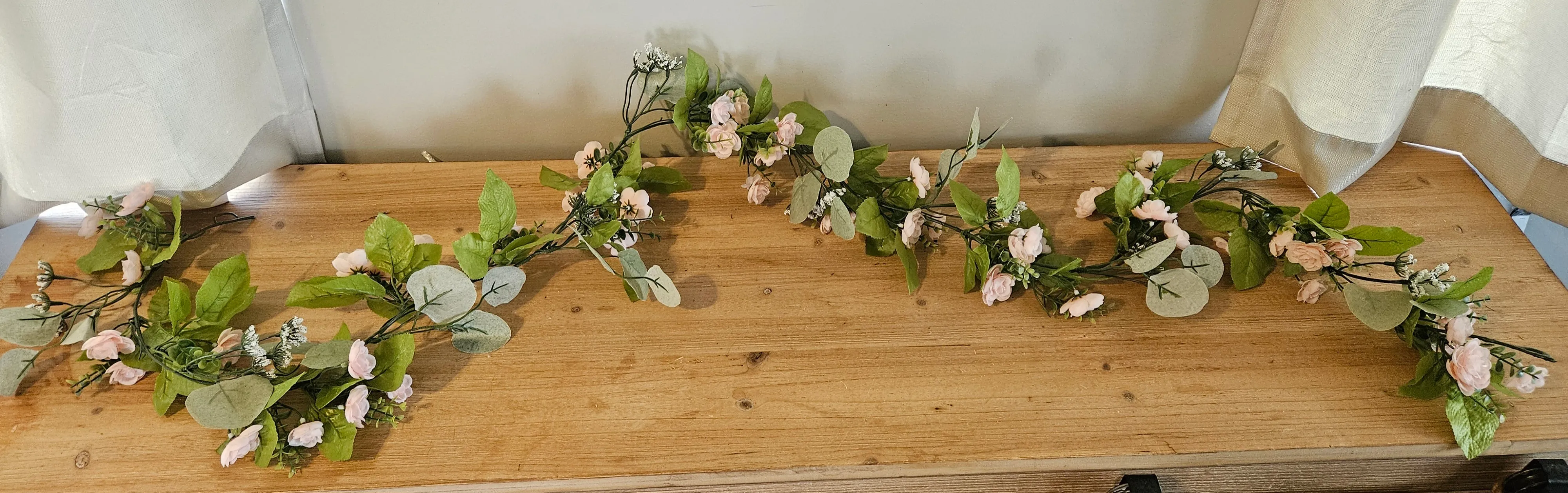 Pink Floral Garland - 72in