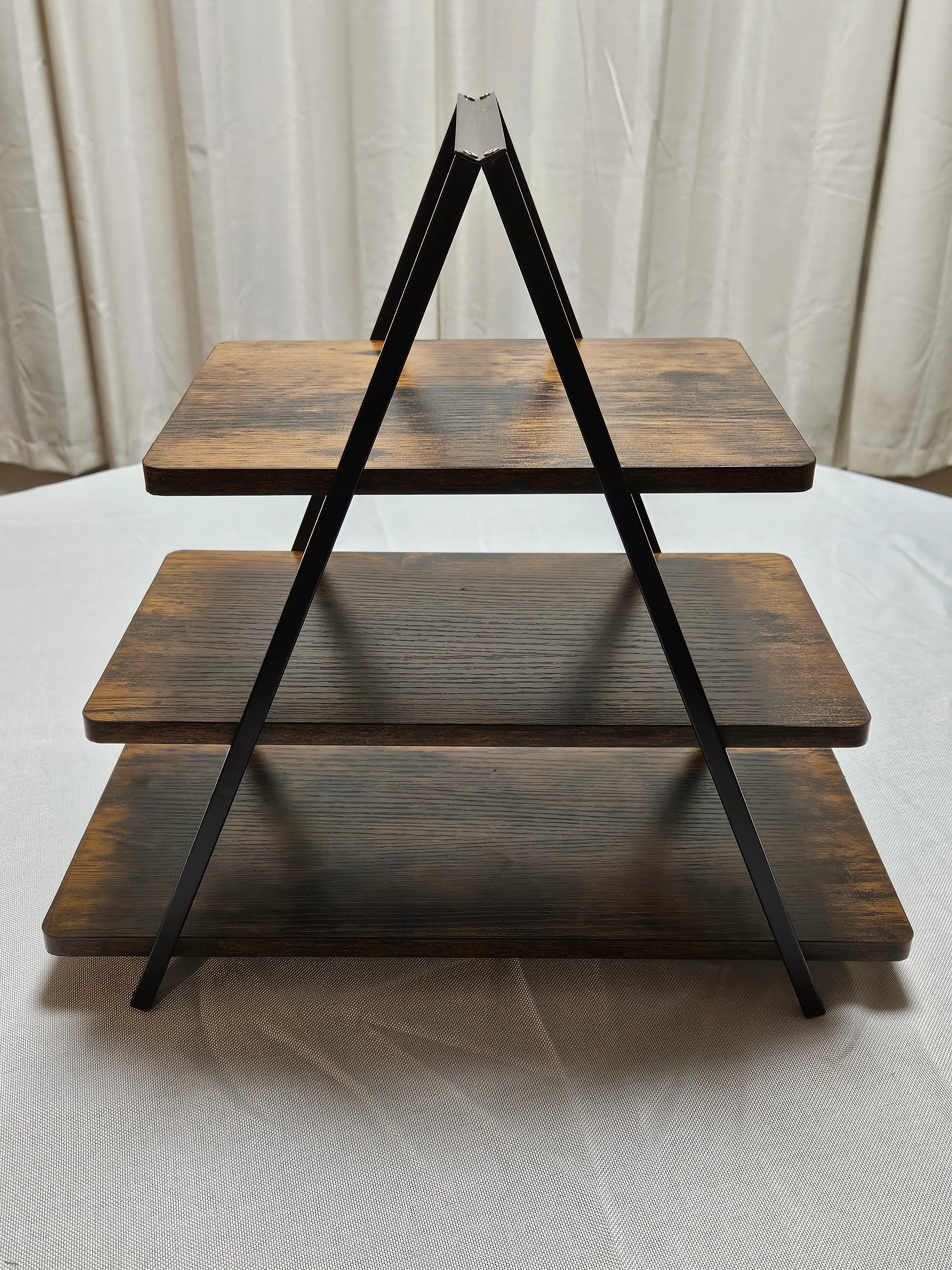 3 Tier Dessert Stand - Wood/Metal -