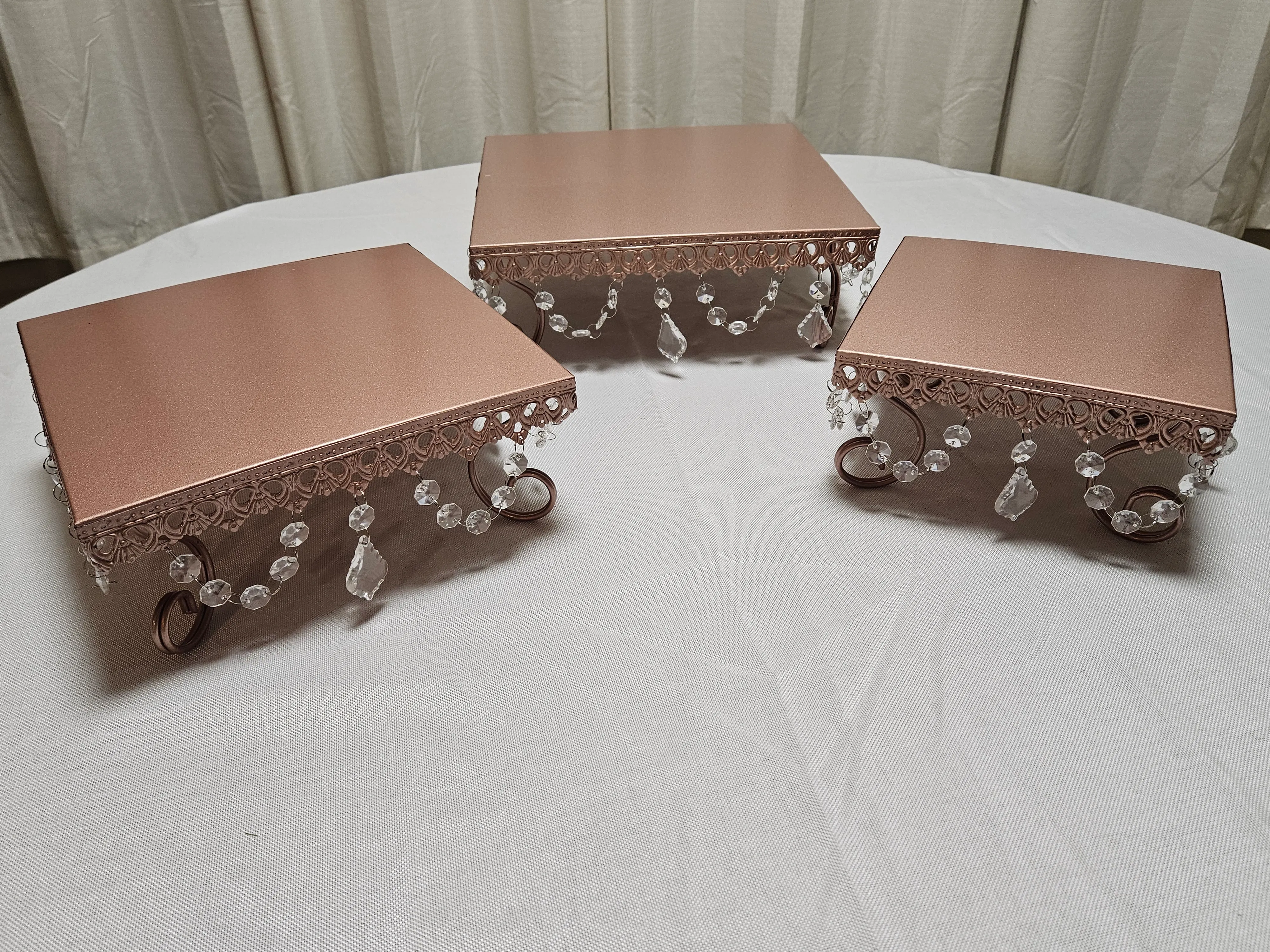 Cake Stands - 8in-10in-12in - Rose Gold