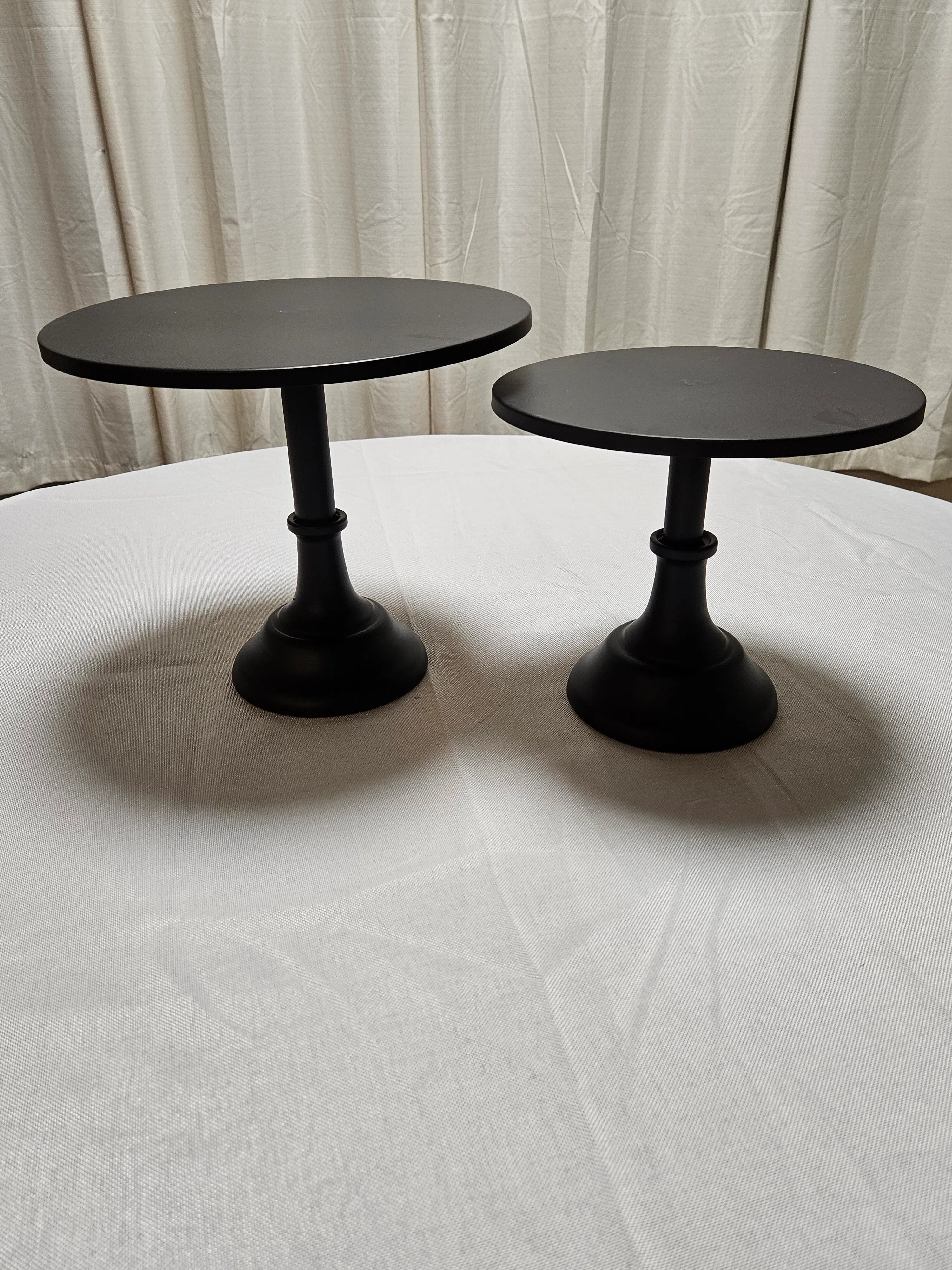 Cake Stands - 10in and 12in - Black