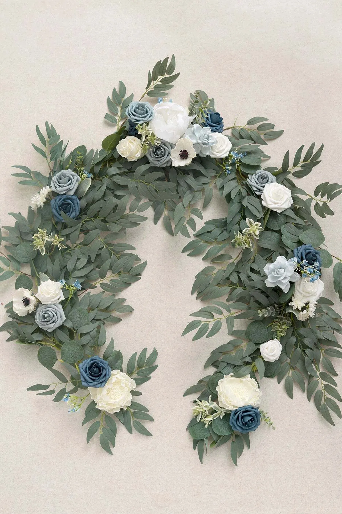 Garland - Dusty Blue and White - 6ft