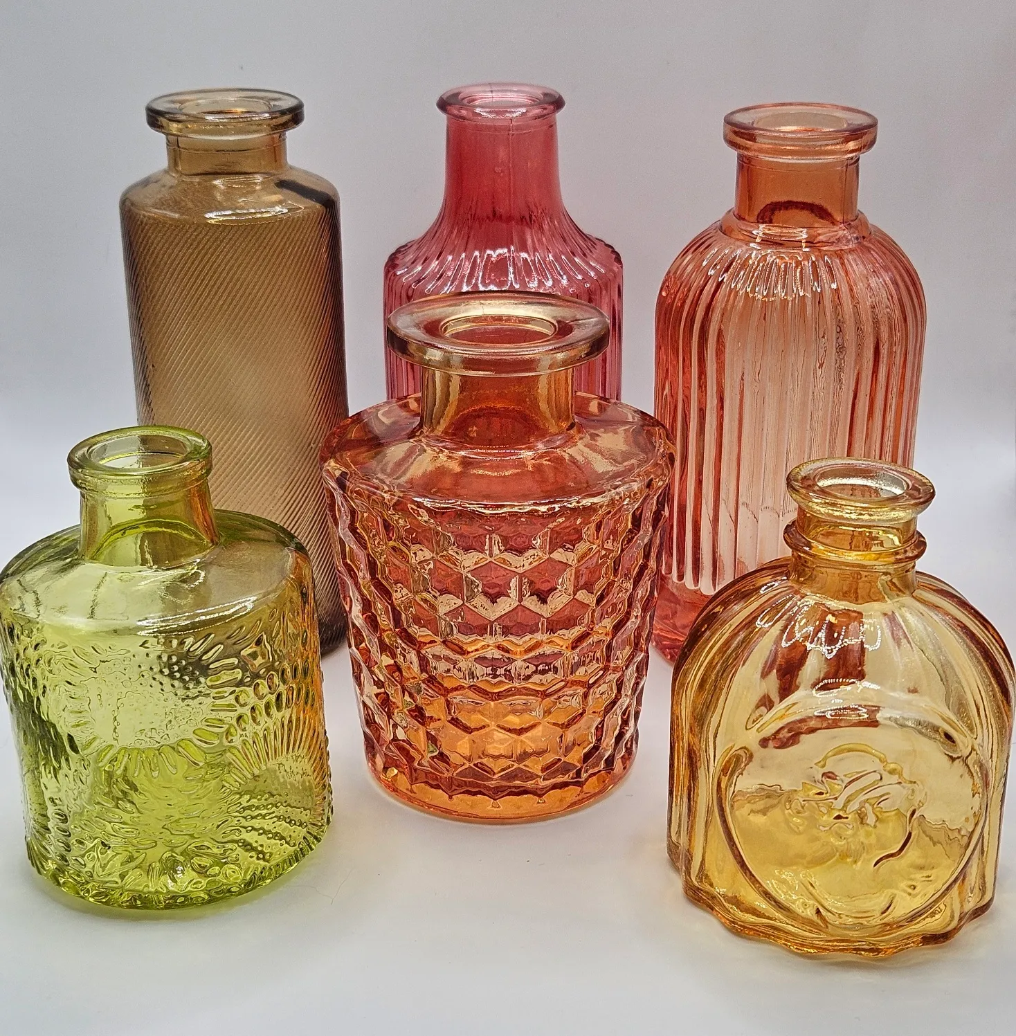 Assorted Bud Vases in Vibrant Colors