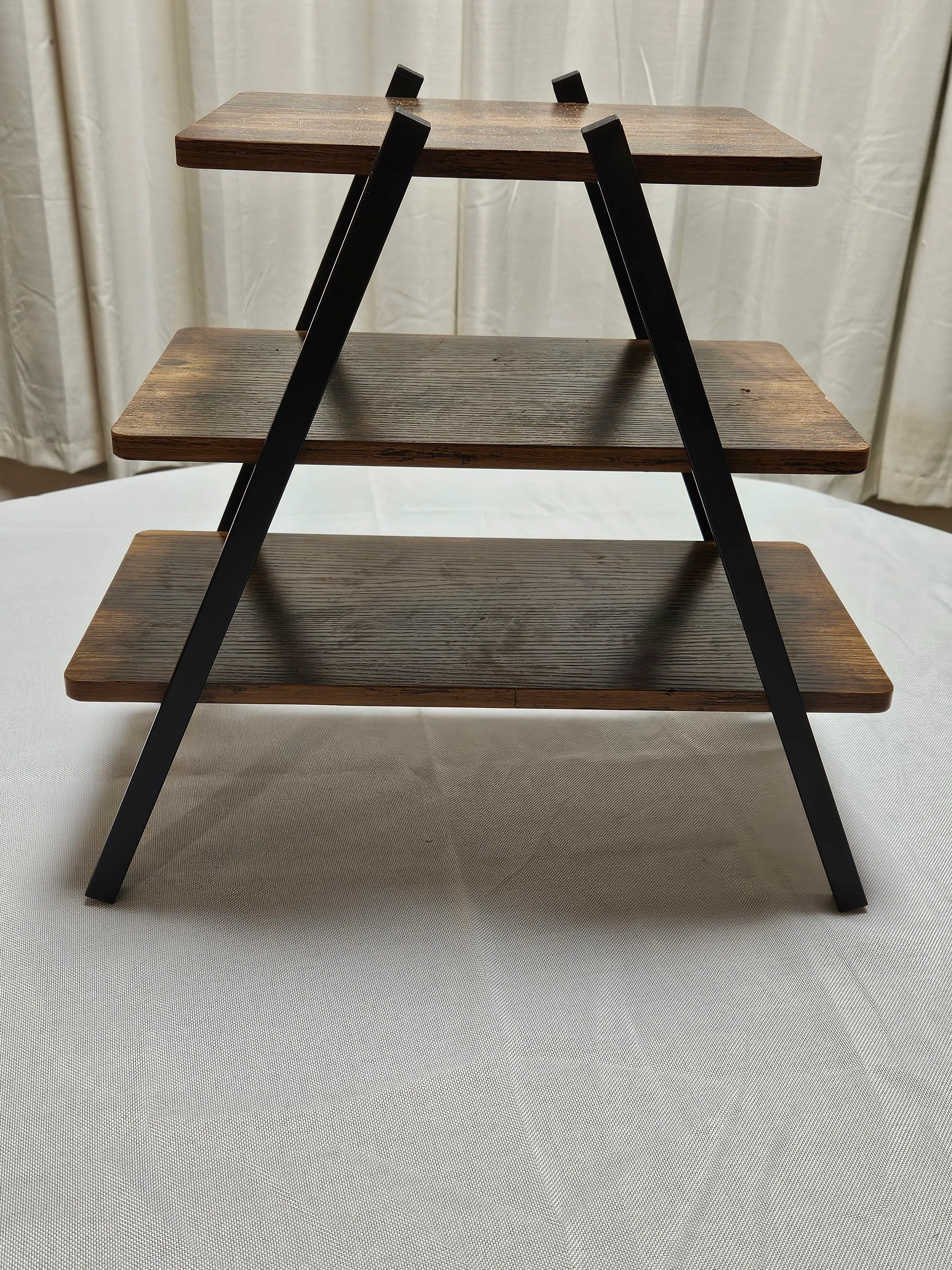 3 Tier Dessert Stand - Wood/Metal