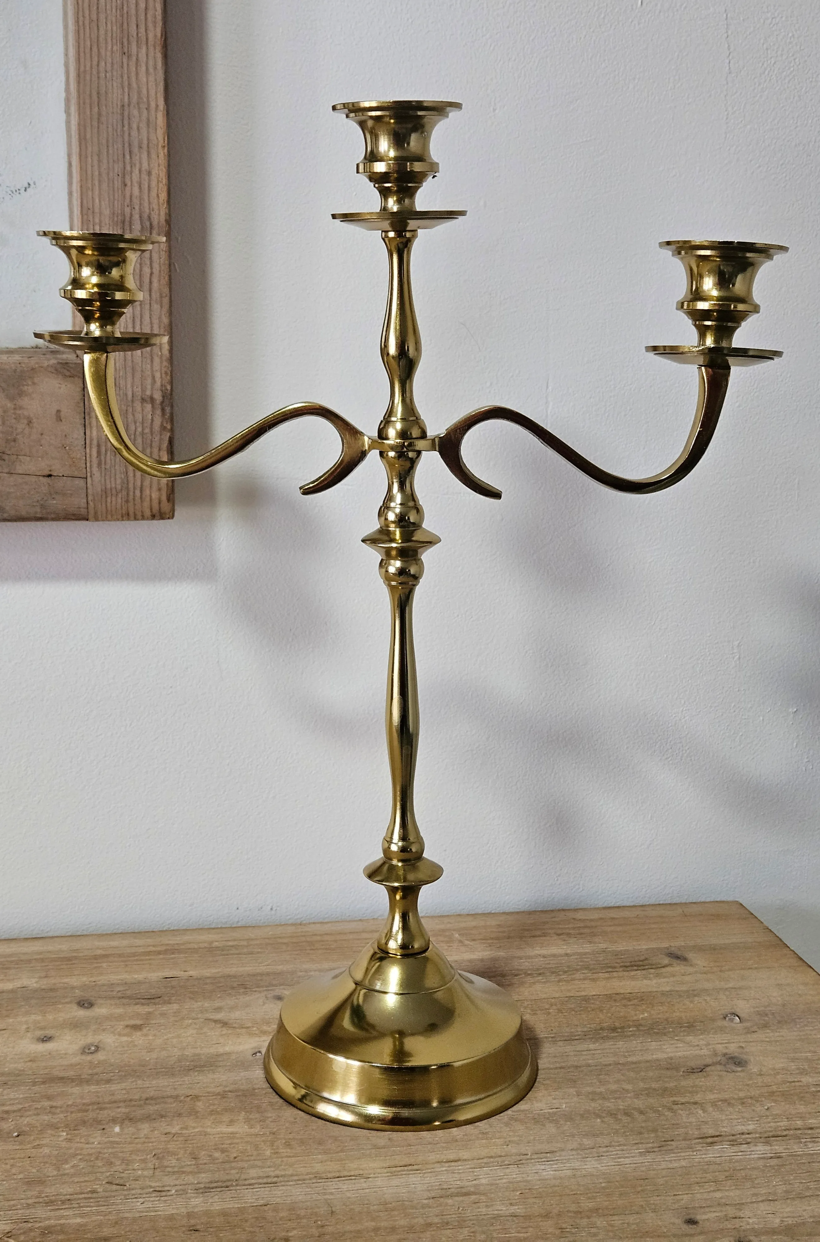 Candelabra - Gold - 3 Candle