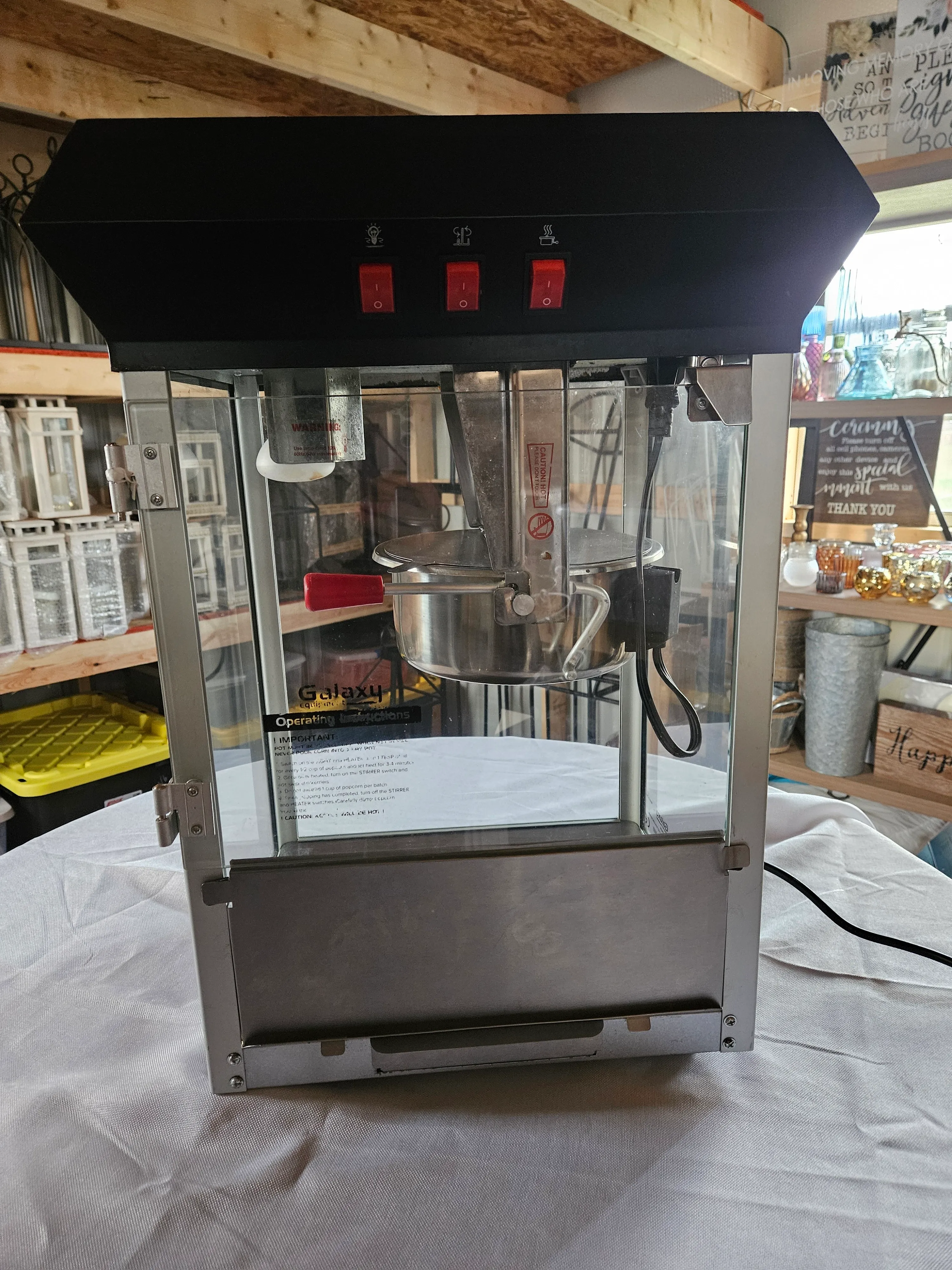 Popcorn Machine - 8oz Kettle