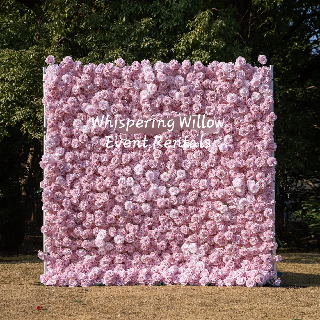 3D Flower Wall - Roses - Pink - 8ft x 8ft