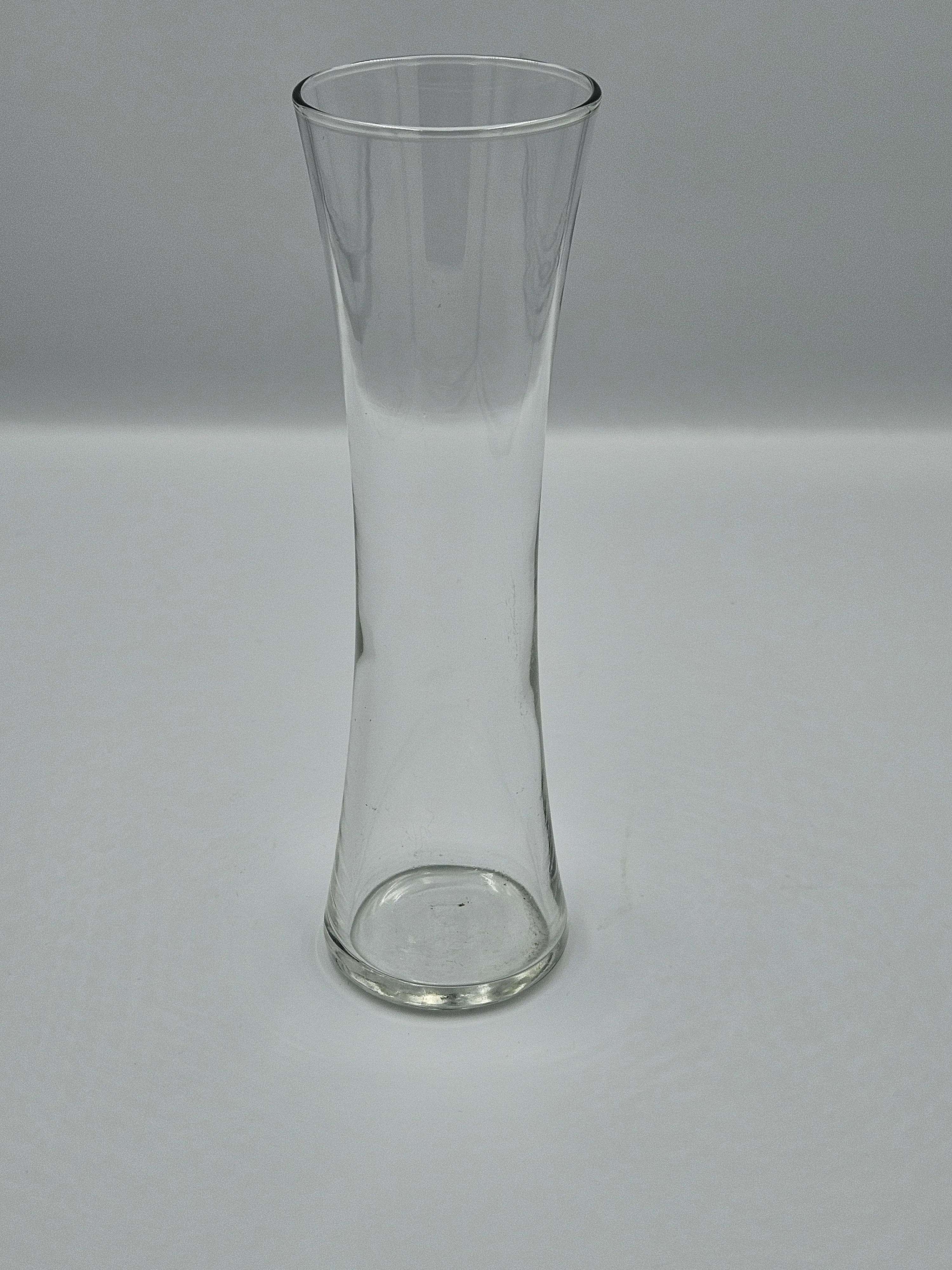 Clear Fluted Vase
