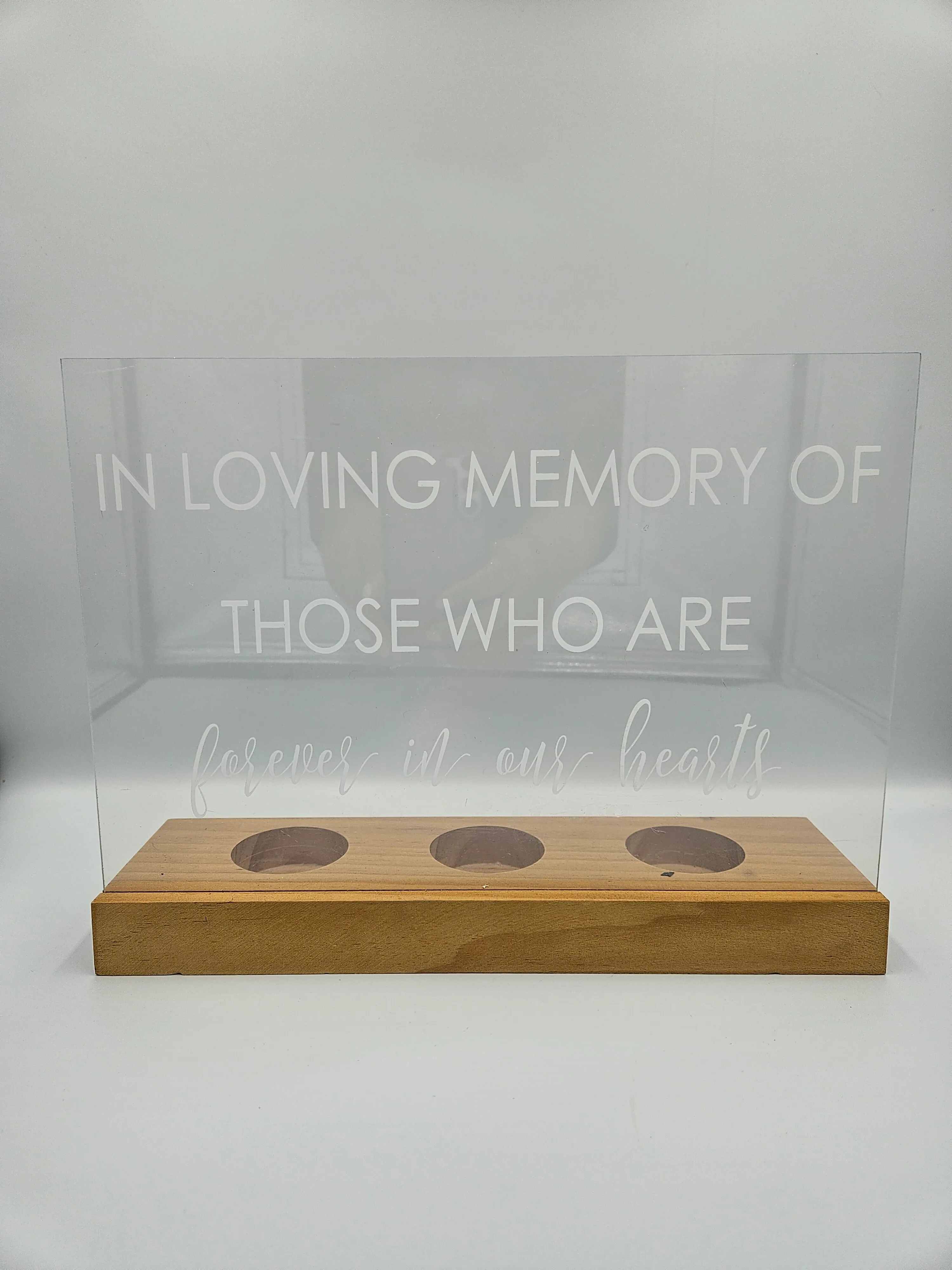 In Loving Memory Sign - Acrylic/Wood