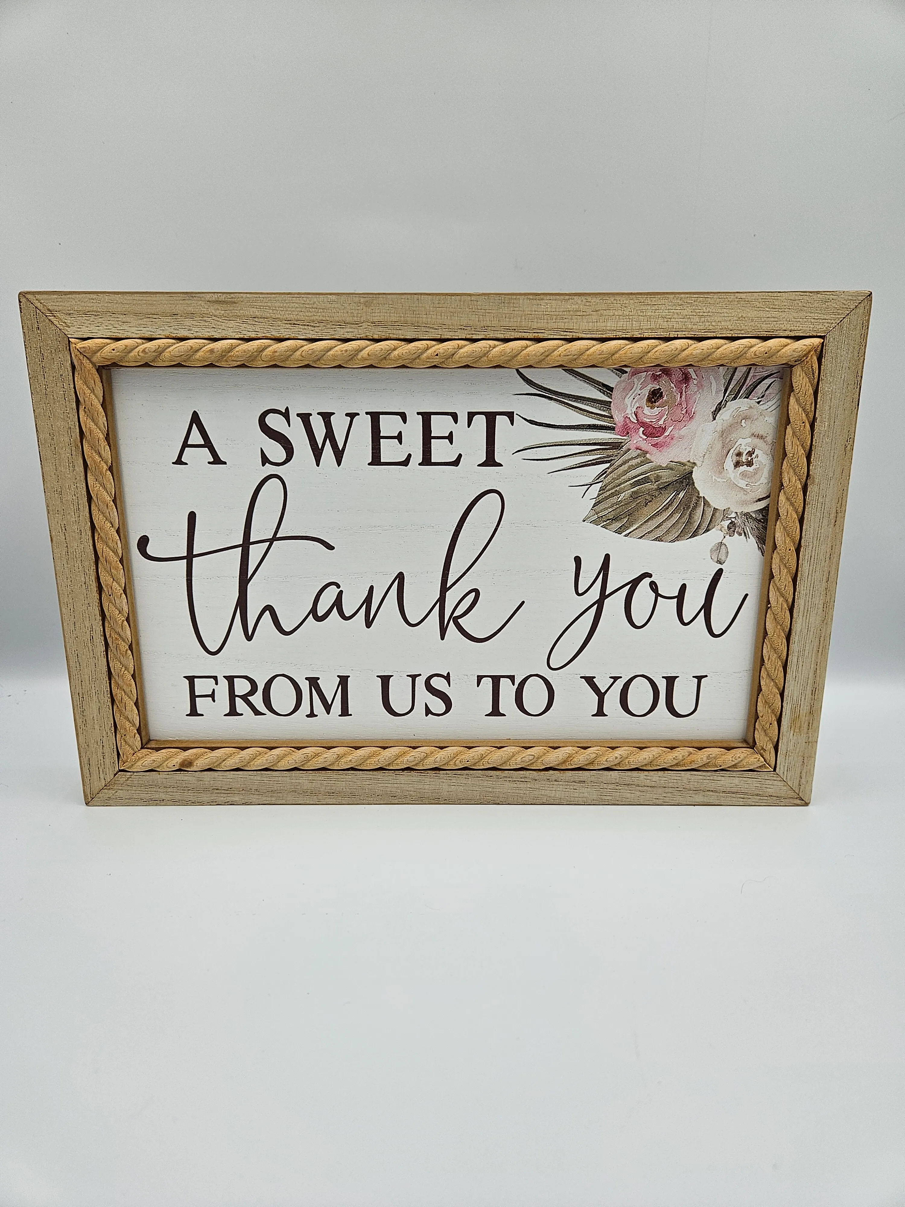 A Sweet Thank You Sign