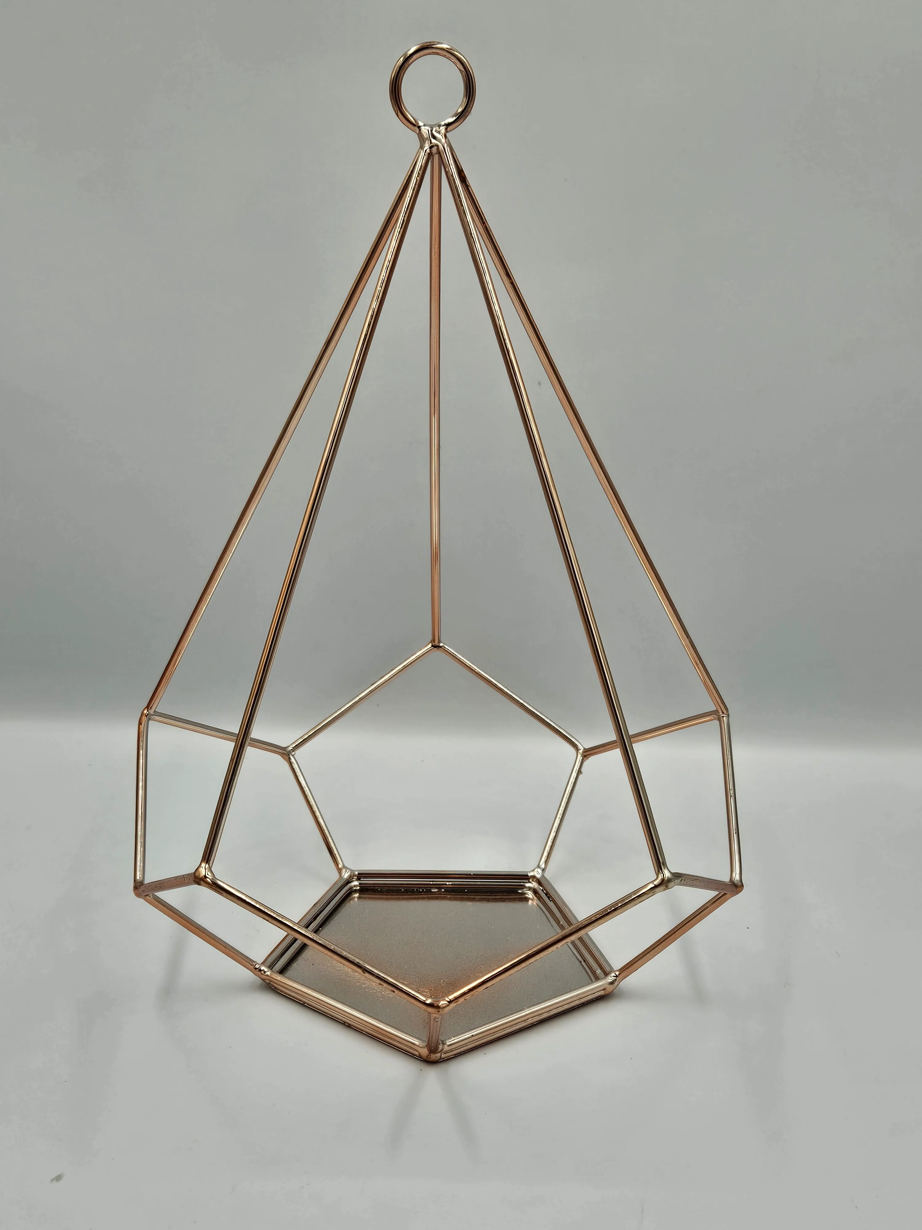Rose Gold Terrarium Candle Holder (Centerpiece)