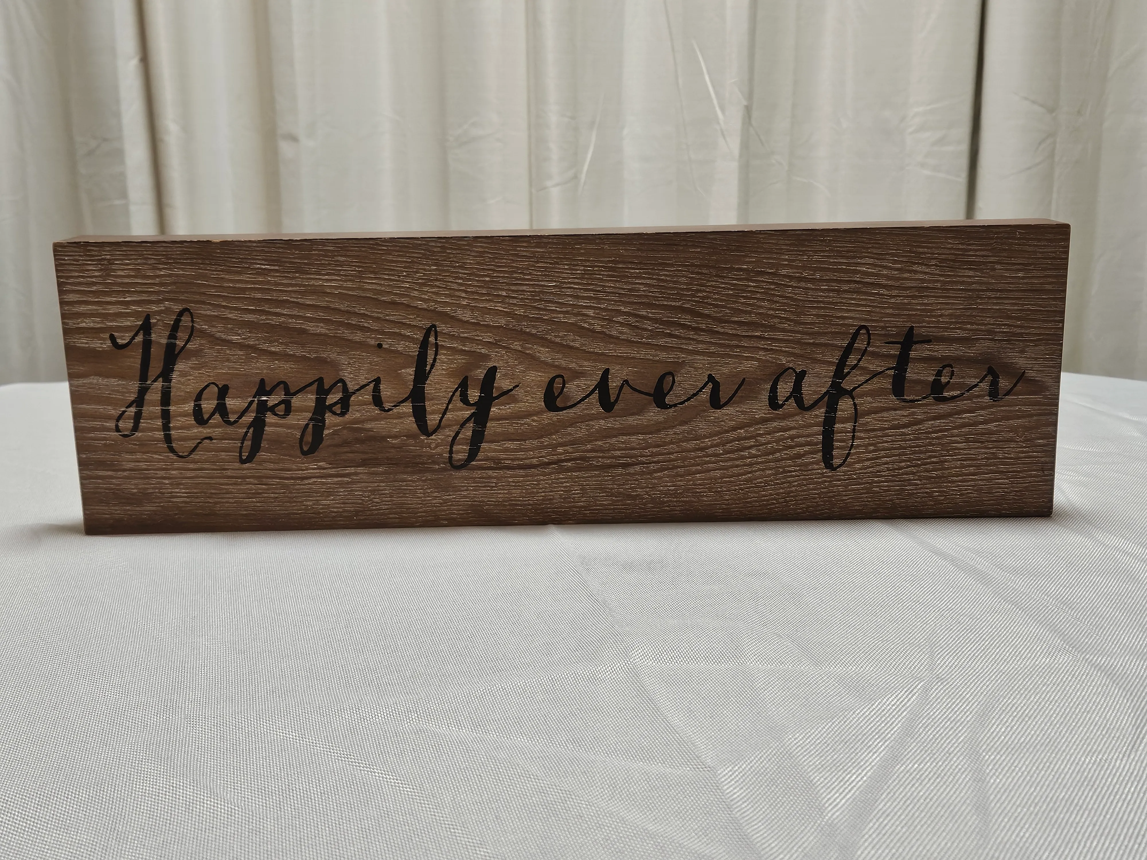 Happily Ever After Sign - Wood