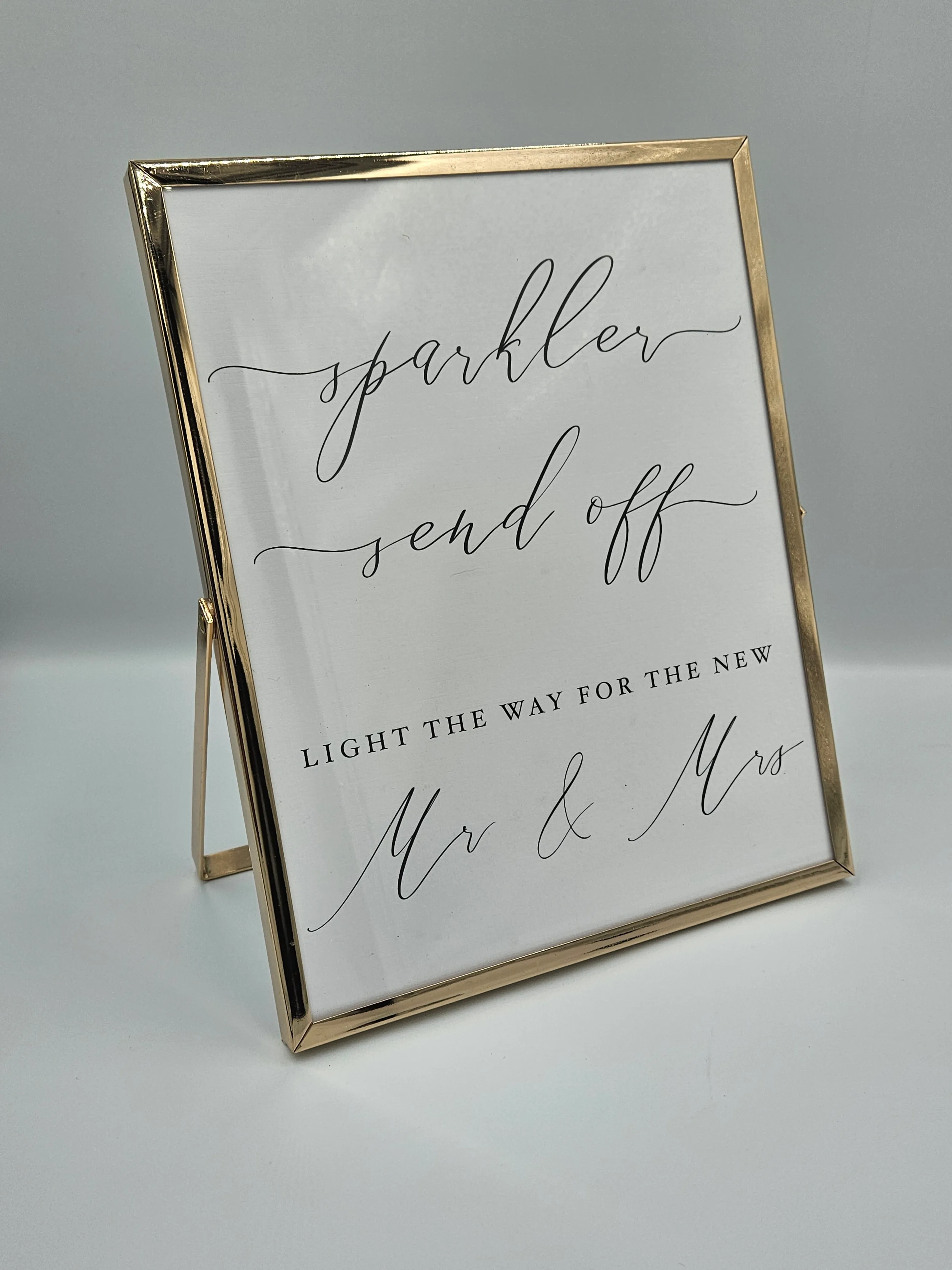 Gold Frame Sparkle Send Off - 8x10