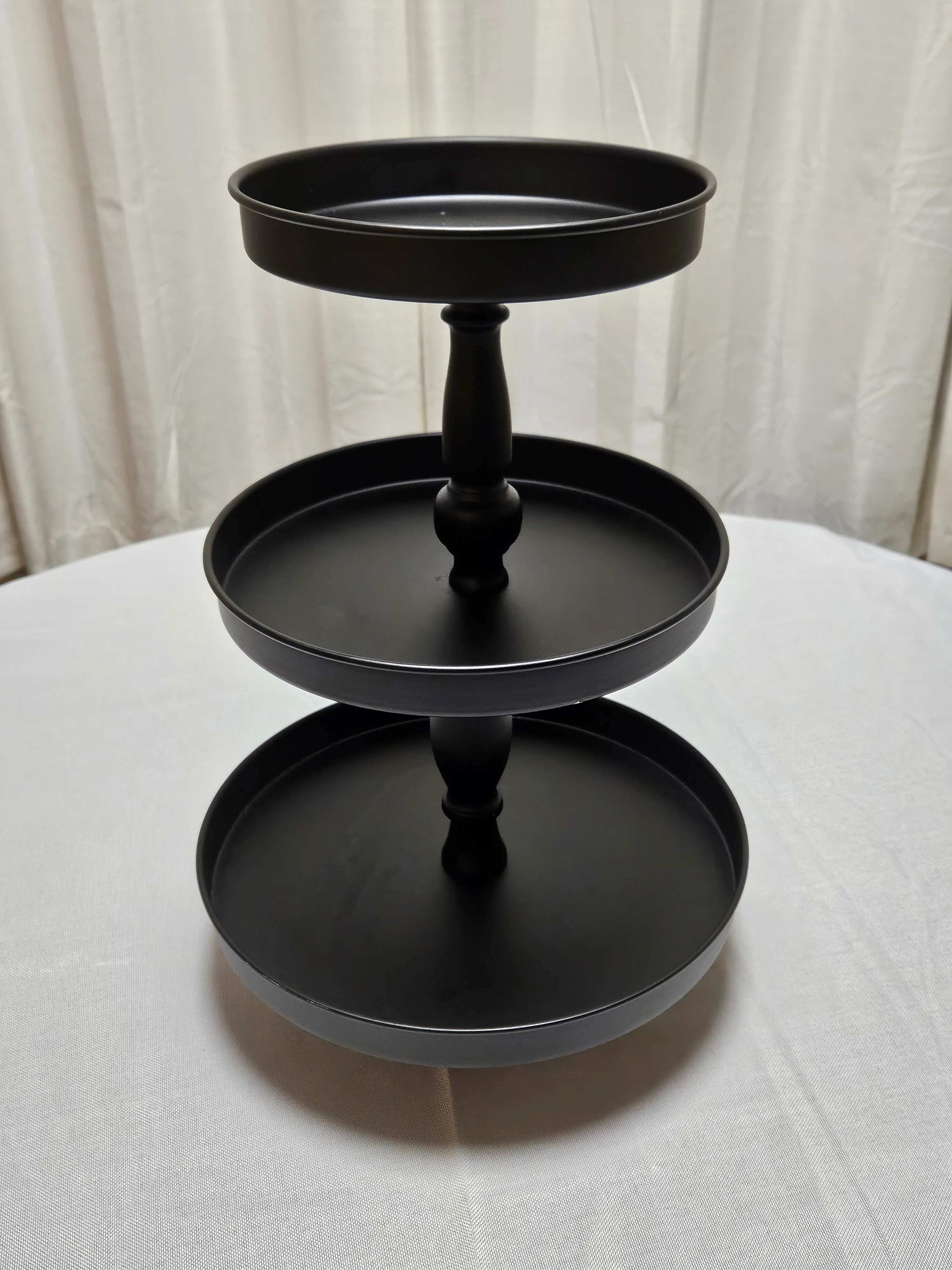 Tiered Dessert Stand - 1-, 2- and 3-Tiered Stands - Black