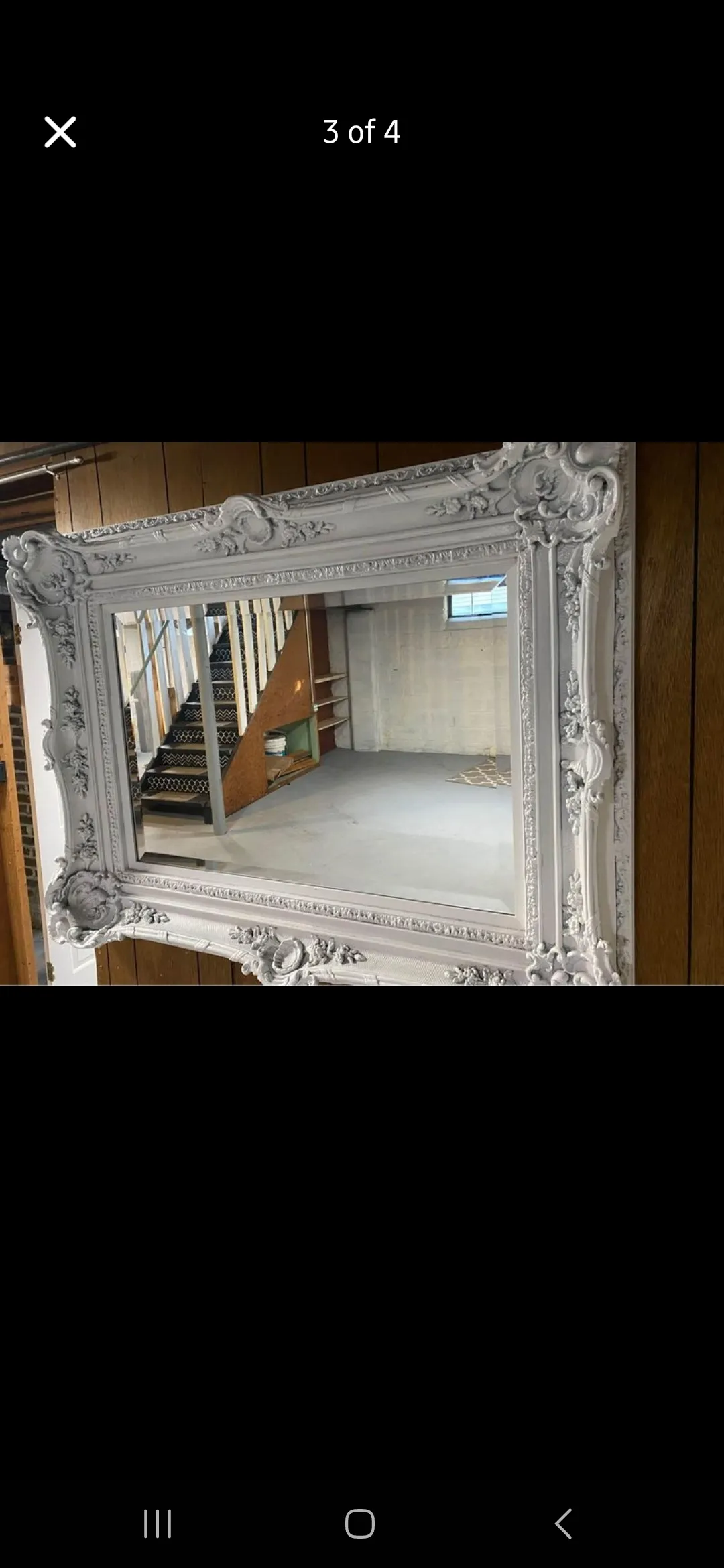 Antique Mirror - White - 39"x51"