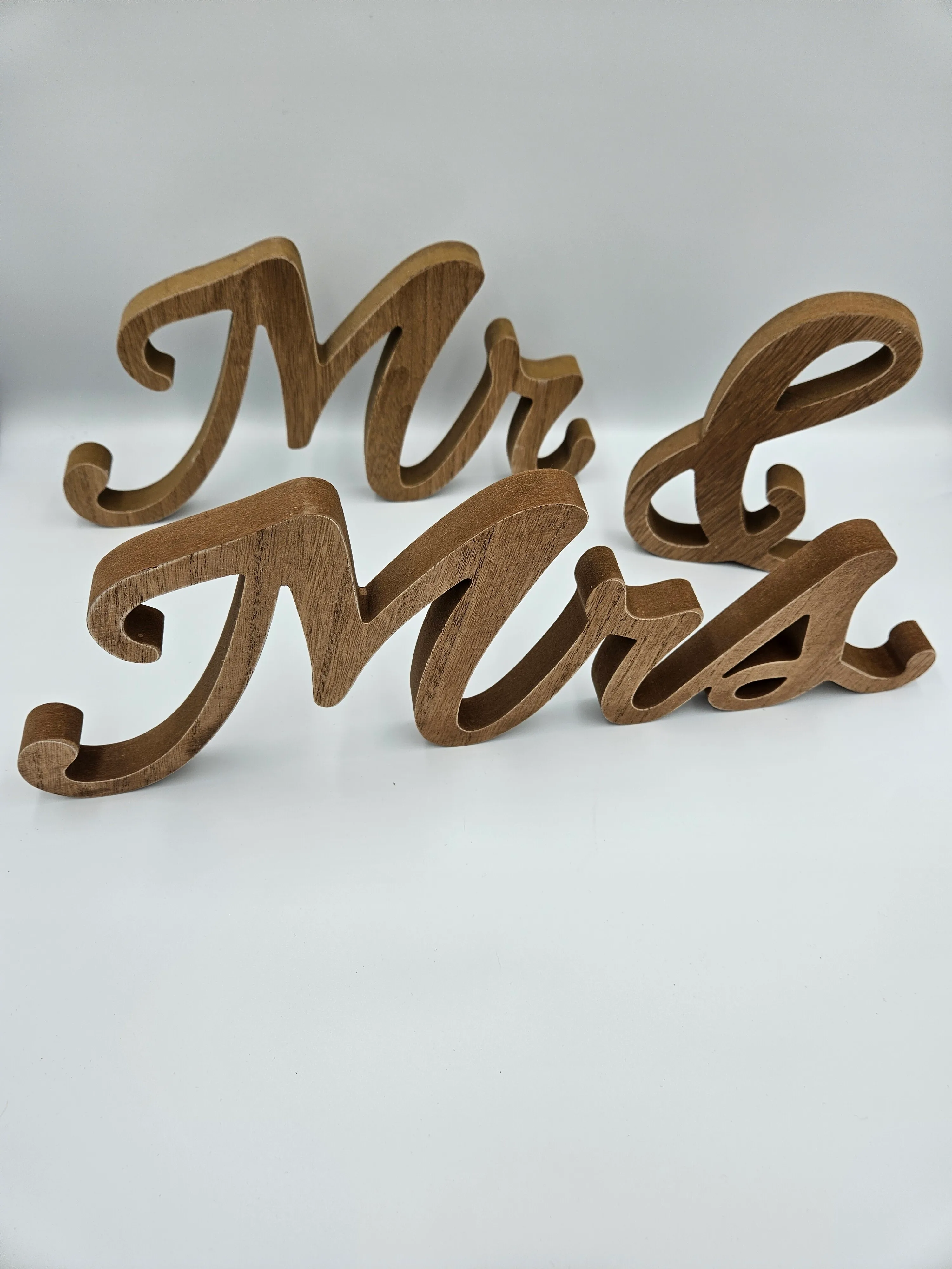 Mr & Mrs signs - Stained