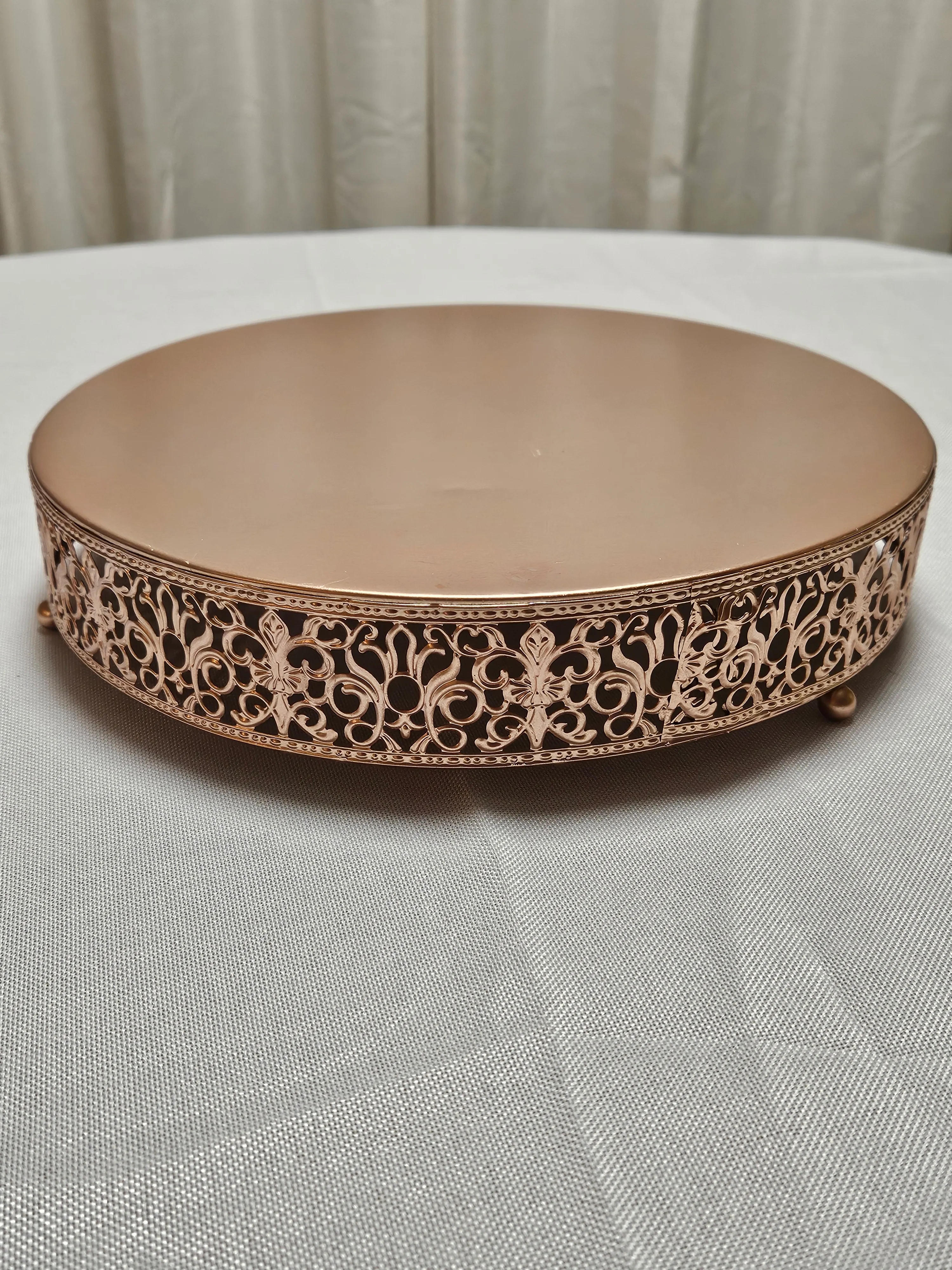 Rose Gold Cake Stand - 12in